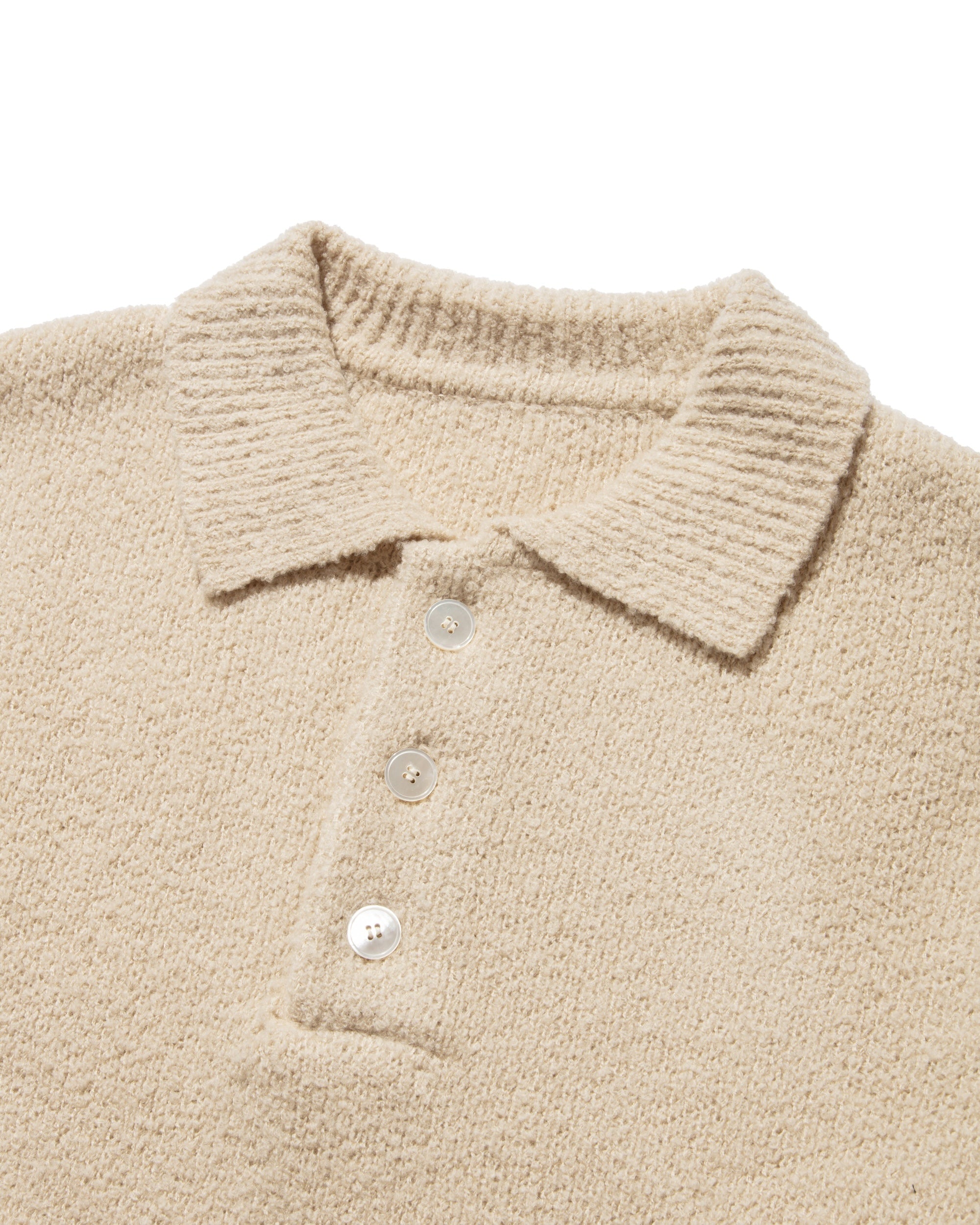 SLUB PILE KNIT POLO