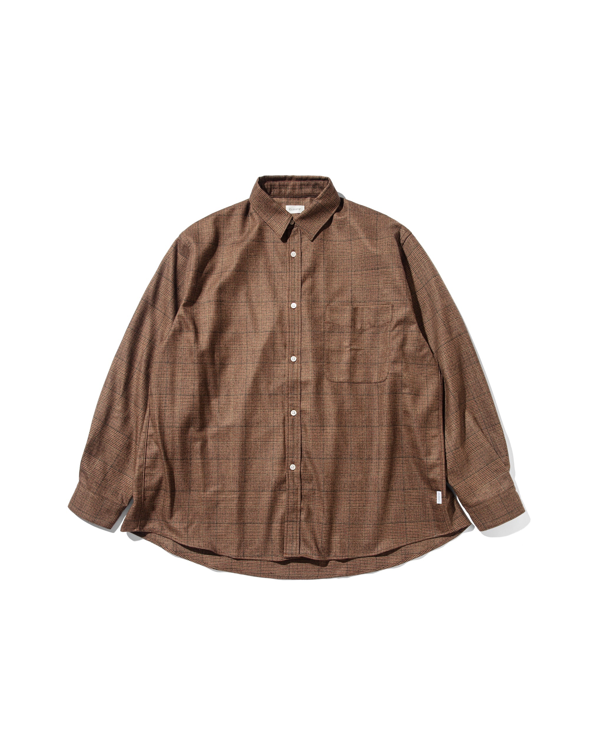 【10.17 THU 20:00- IN STOCK】LIGHT WOOL PLAID SHIRT