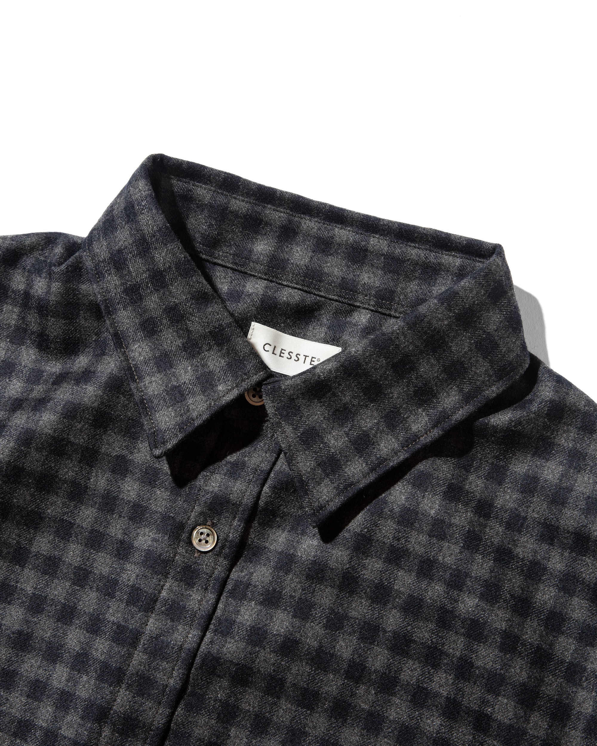 【10.17 THU 20:00- IN STOCK】LIGHT WOOL PLAID SHIRT