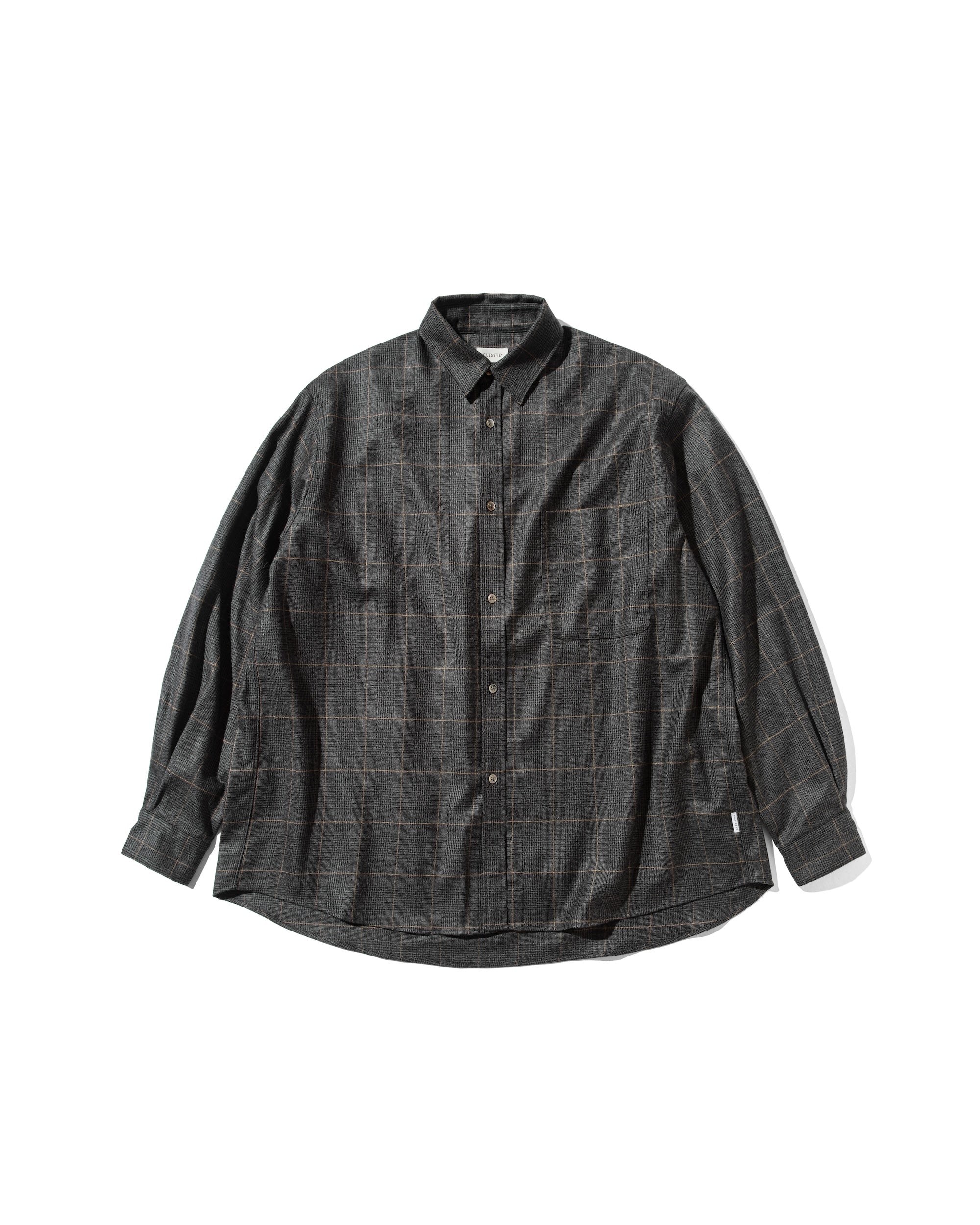 【10.17 THU 20:00- IN STOCK】LIGHT WOOL PLAID SHIRT