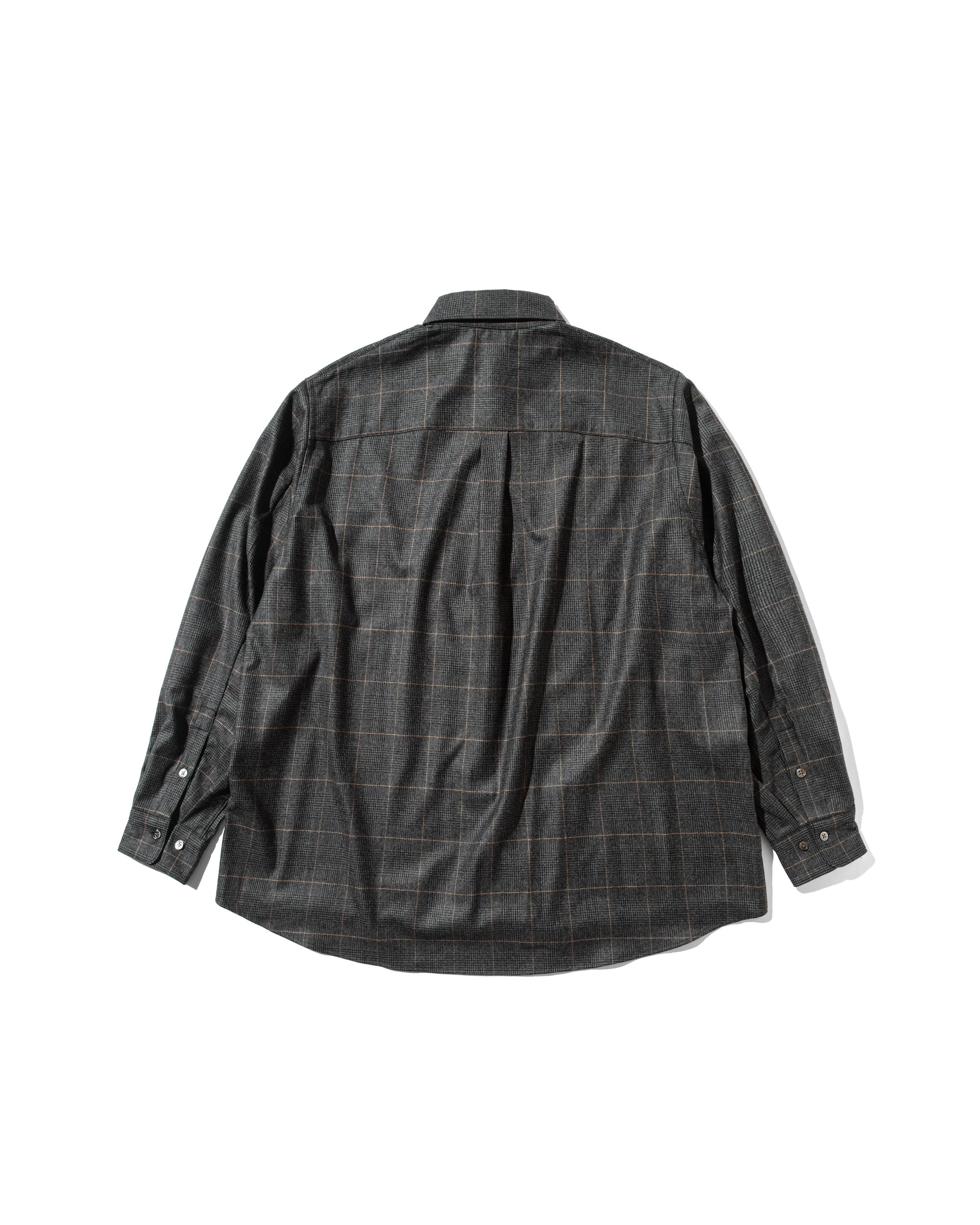 【10.17 THU 20:00- IN STOCK】LIGHT WOOL PLAID SHIRT