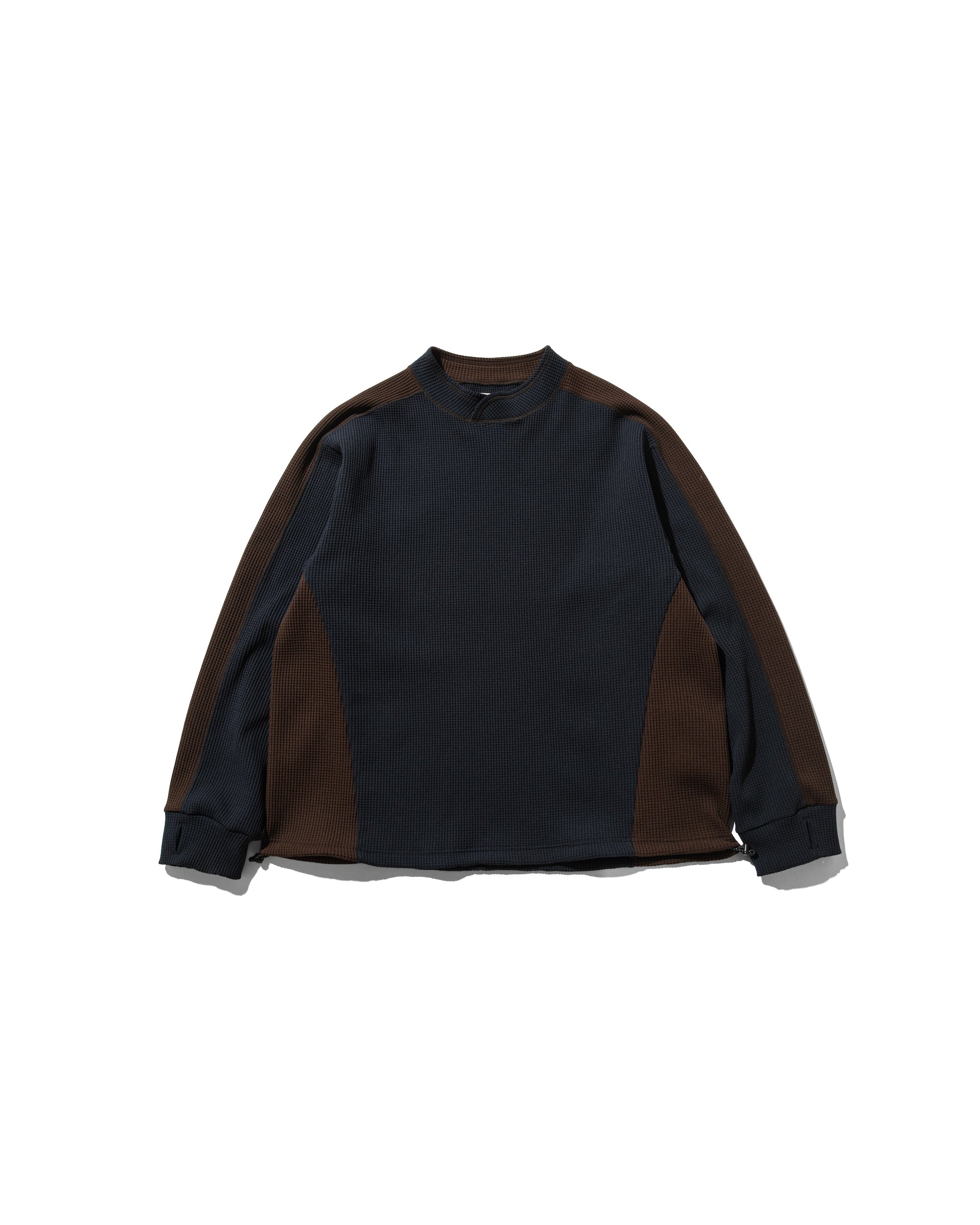 【3.5 WED 20:00- IN STOCK】CITY LIGHT THERMAL PULLOVER (NAVY×BROWN)