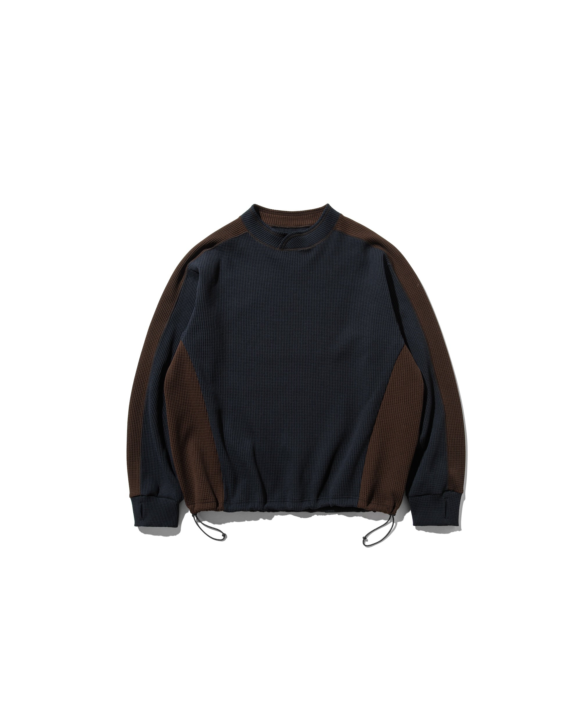 【3.5 WED 20:00- IN STOCK】CITY LIGHT THERMAL PULLOVER (NAVY×BROWN)