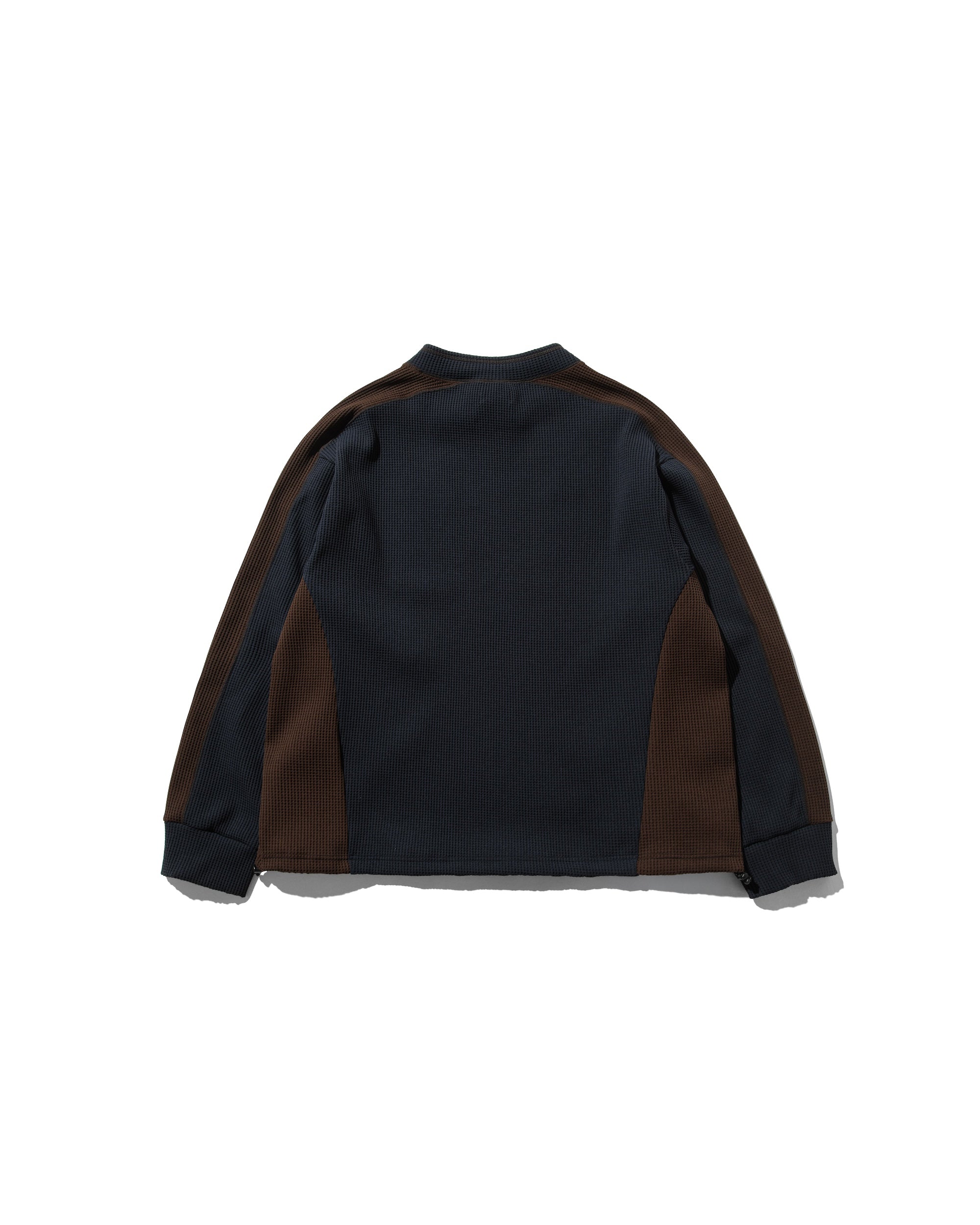 【3.5 WED 20:00- IN STOCK】CITY LIGHT THERMAL PULLOVER (NAVY×BROWN)