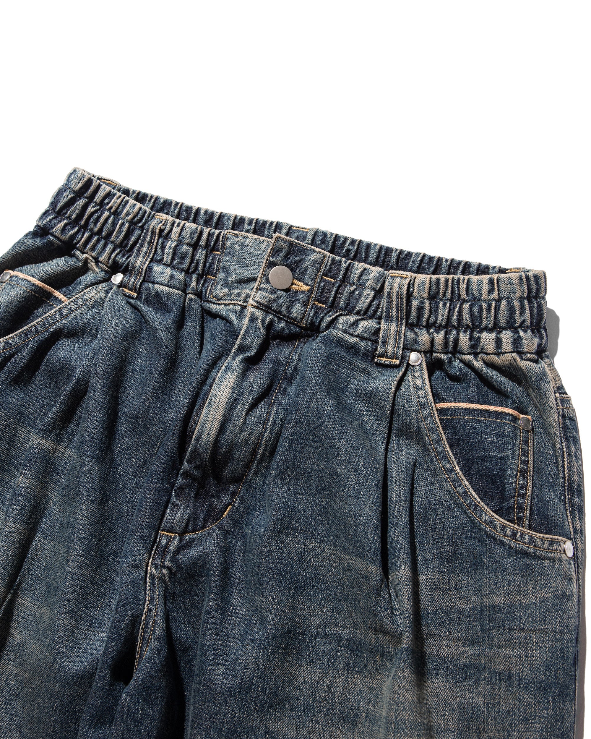 【10.23 WED 20:00- IN STOCK】VINTAGE WASH SELVEDGE DENIM WIDE PANTS