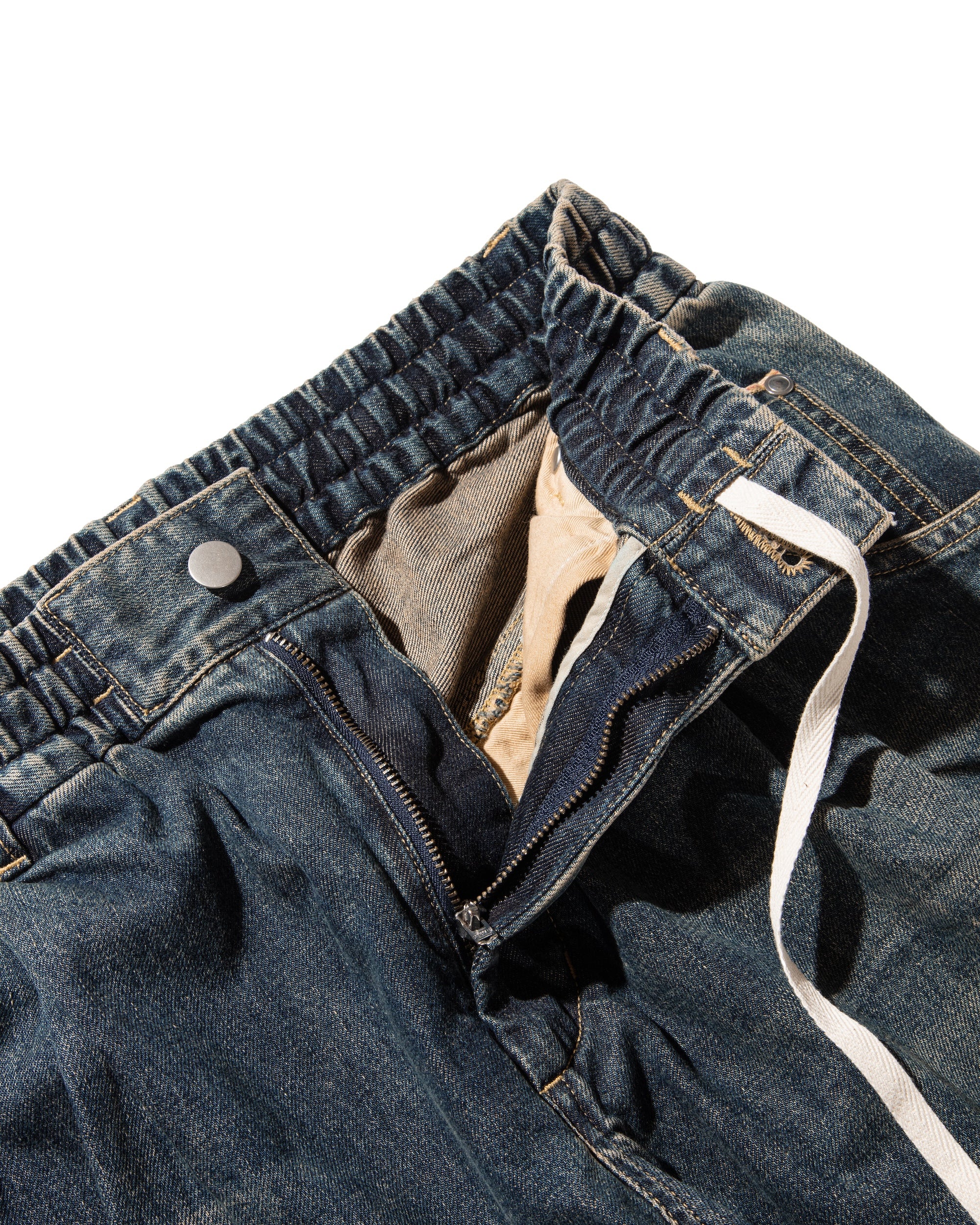 【10.23 WED 20:00- IN STOCK】VINTAGE WASH SELVEDGE DENIM WIDE PANTS