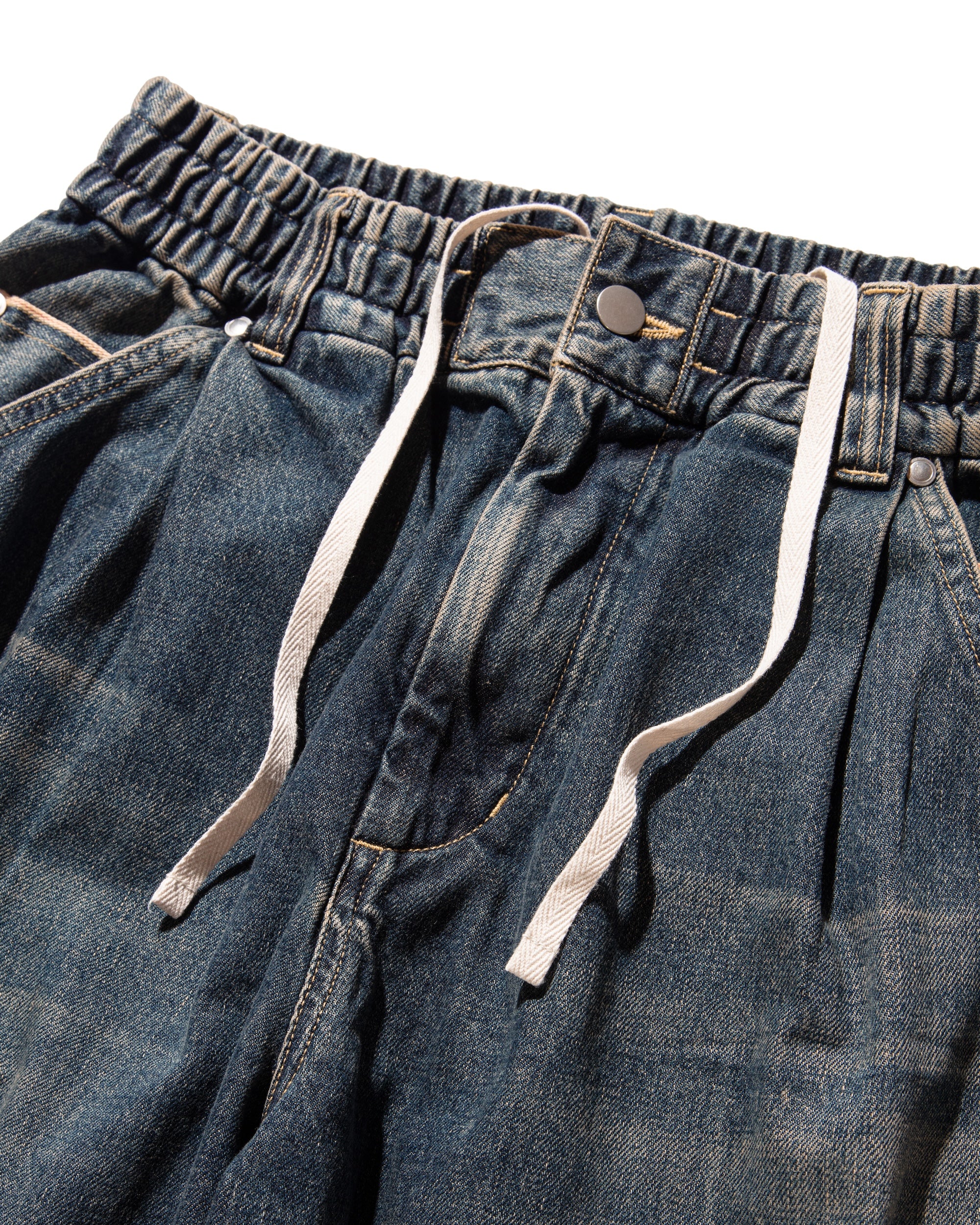 【10.23 WED 20:00- IN STOCK】VINTAGE WASH SELVEDGE DENIM WIDE PANTS