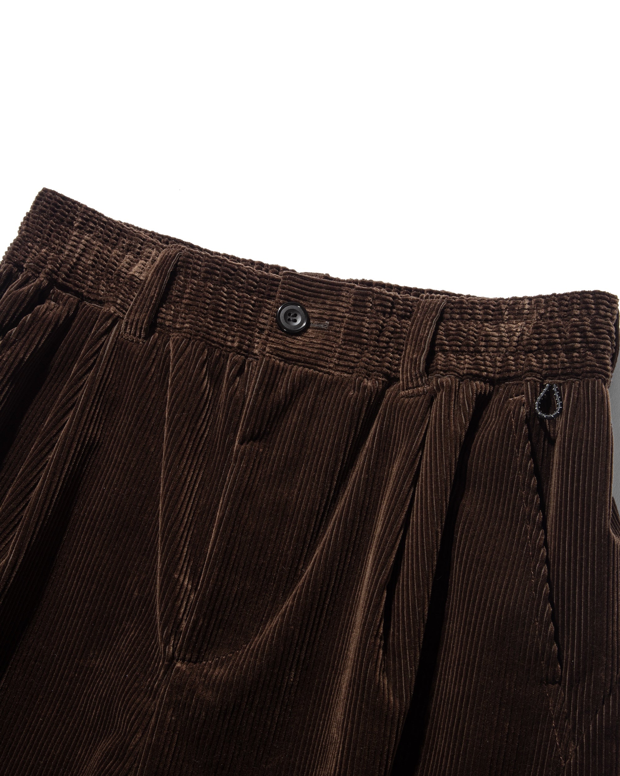 WOOL CORDUROY MASSIVE TWISTED PANTS