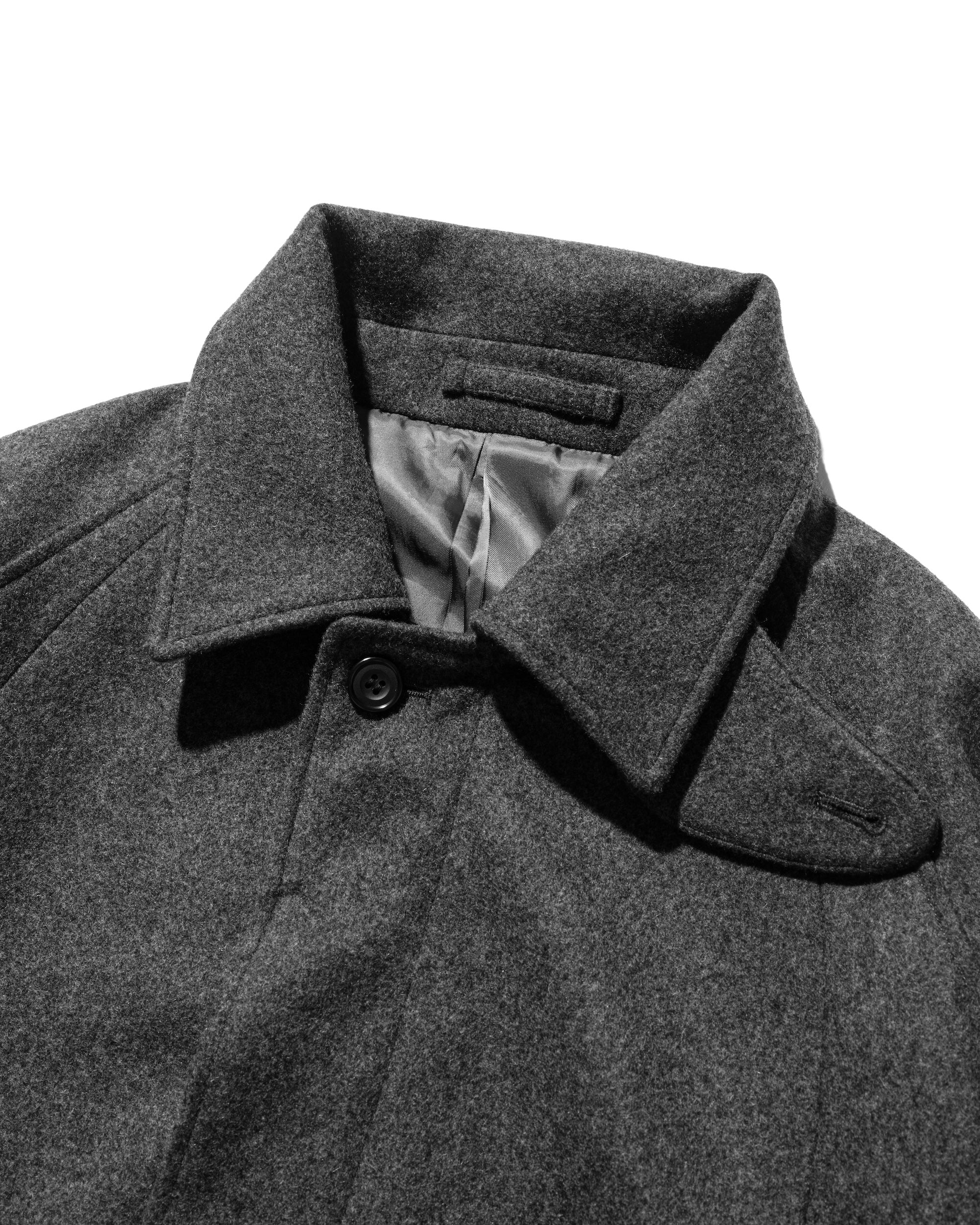 【12.11 WED 20:00- IN STOCK】WOOL MELTON BALMACAAN HALF COAT