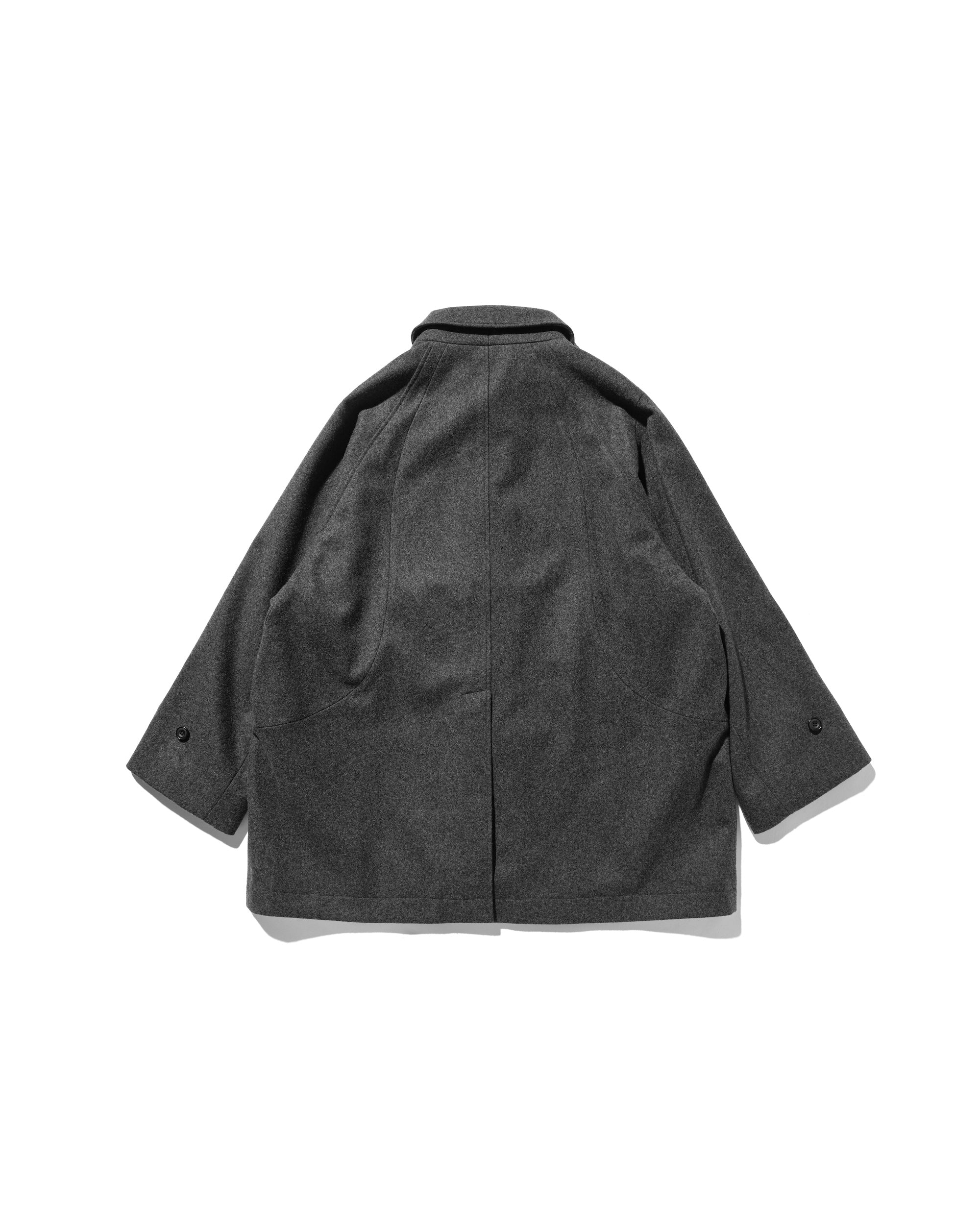 【12.11 WED 20:00- IN STOCK】WOOL MELTON BALMACAAN HALF COAT