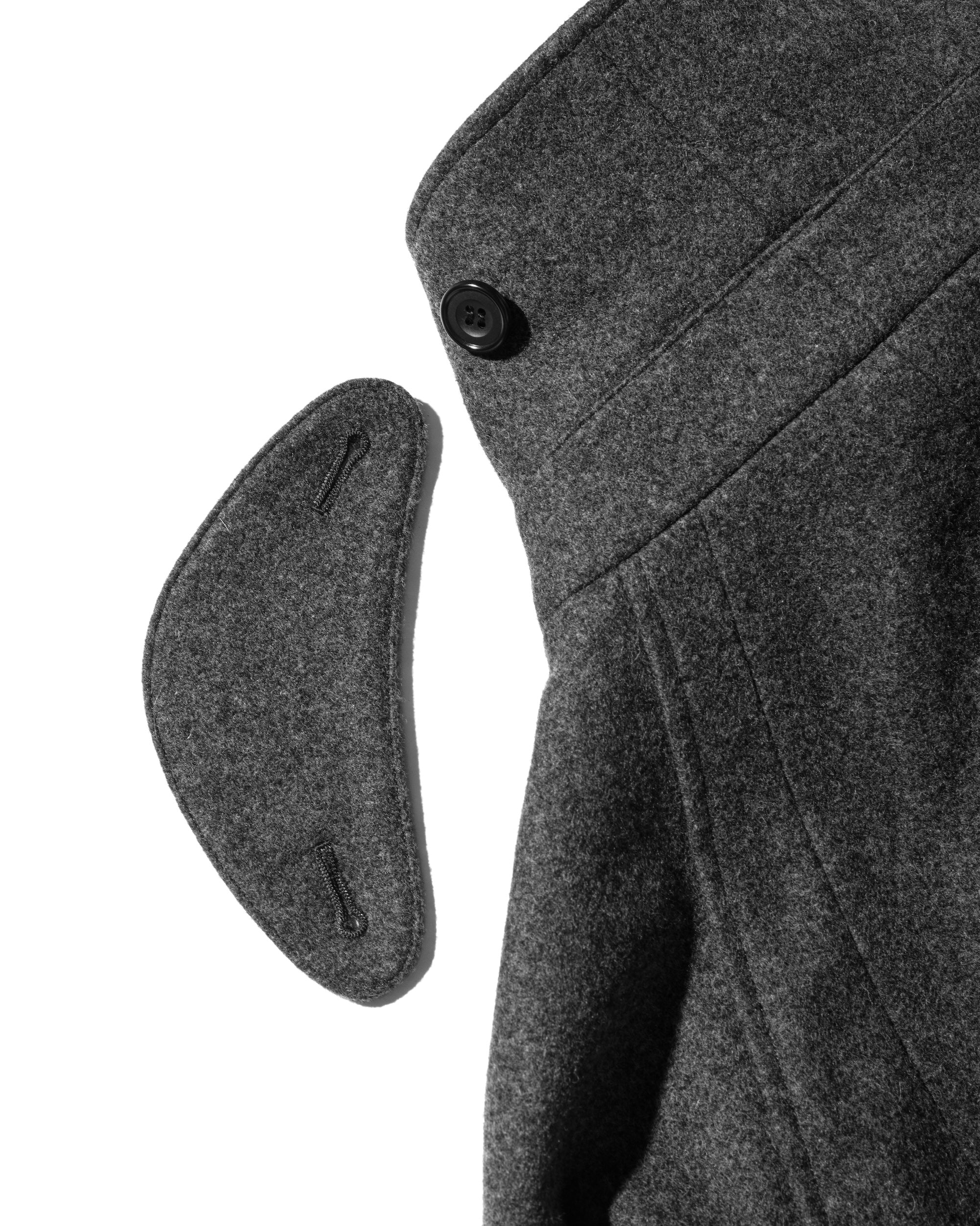 【12.11 WED 20:00- IN STOCK】WOOL MELTON BALMACAAN HALF COAT