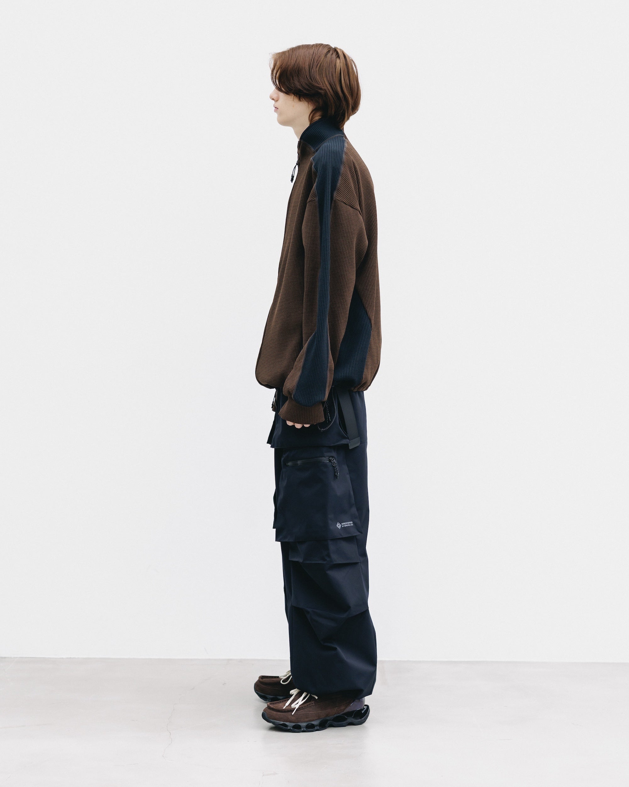 しっぽ CITY LIGHT THERMAL ZIP UP (BROWN×BLACK)