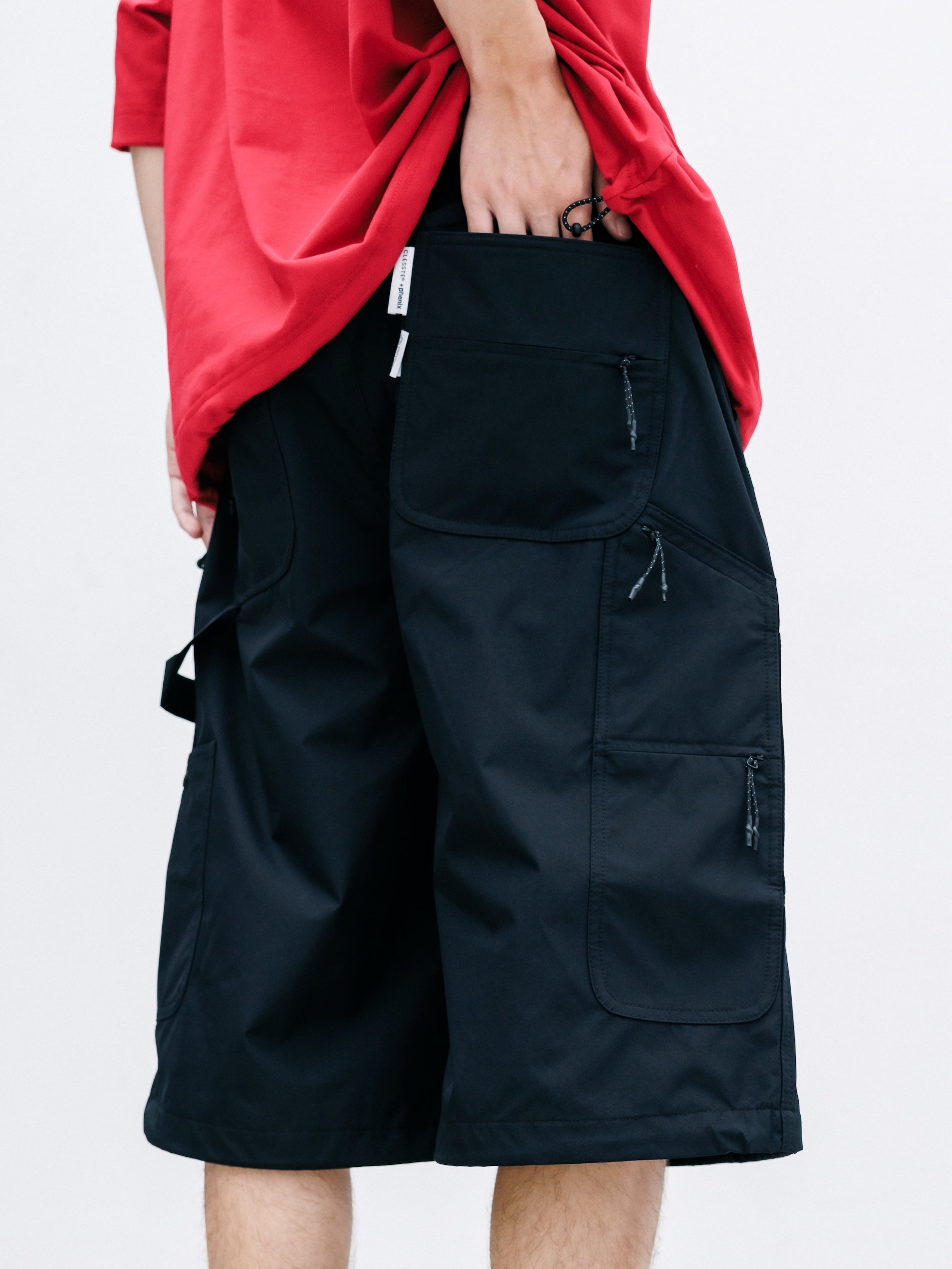 【7.22 WED 20:00- IN STOCK】+phenix WINDSTOPPER® by GORE-TEX LABS CITY DOUBLE KNEE WORKER HALF PANTS (BLACK)