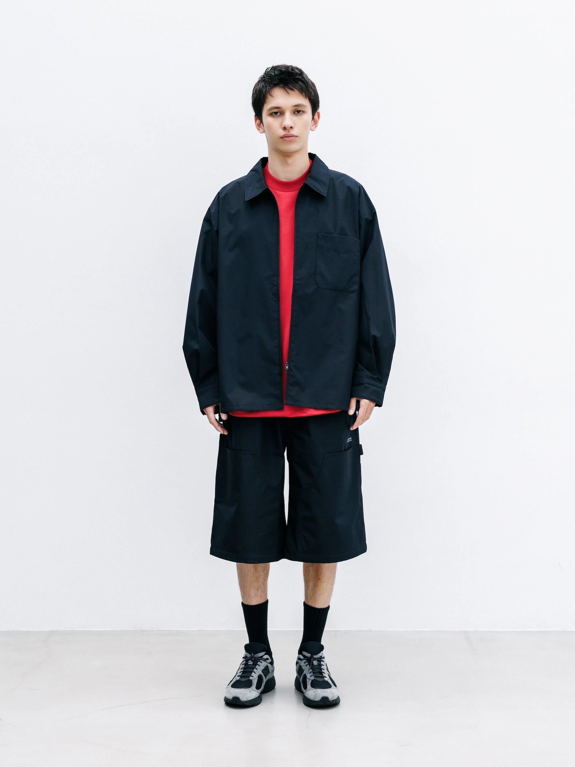 【7.22 WED 20:00- IN STOCK】+phenix WINDSTOPPER® by GORE-TEX LABS CITY DOUBLE KNEE WORKER HALF PANTS (BLACK)