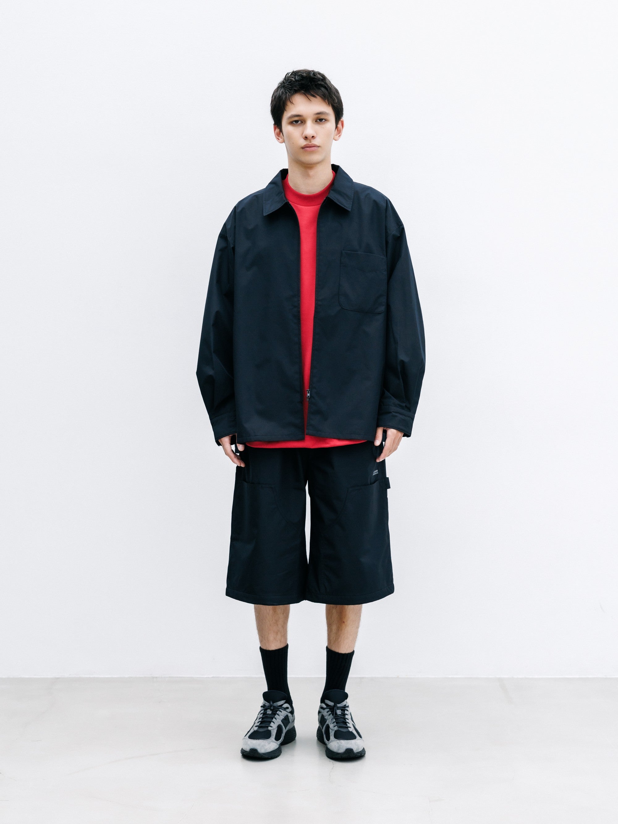 【8.8 SAT 20:00- IN STOCK】+phenix WINDSTOPPER® by GORE-TEX LABS CITY UNIFORM ZIPUP L/S SHIRT (BLACK)