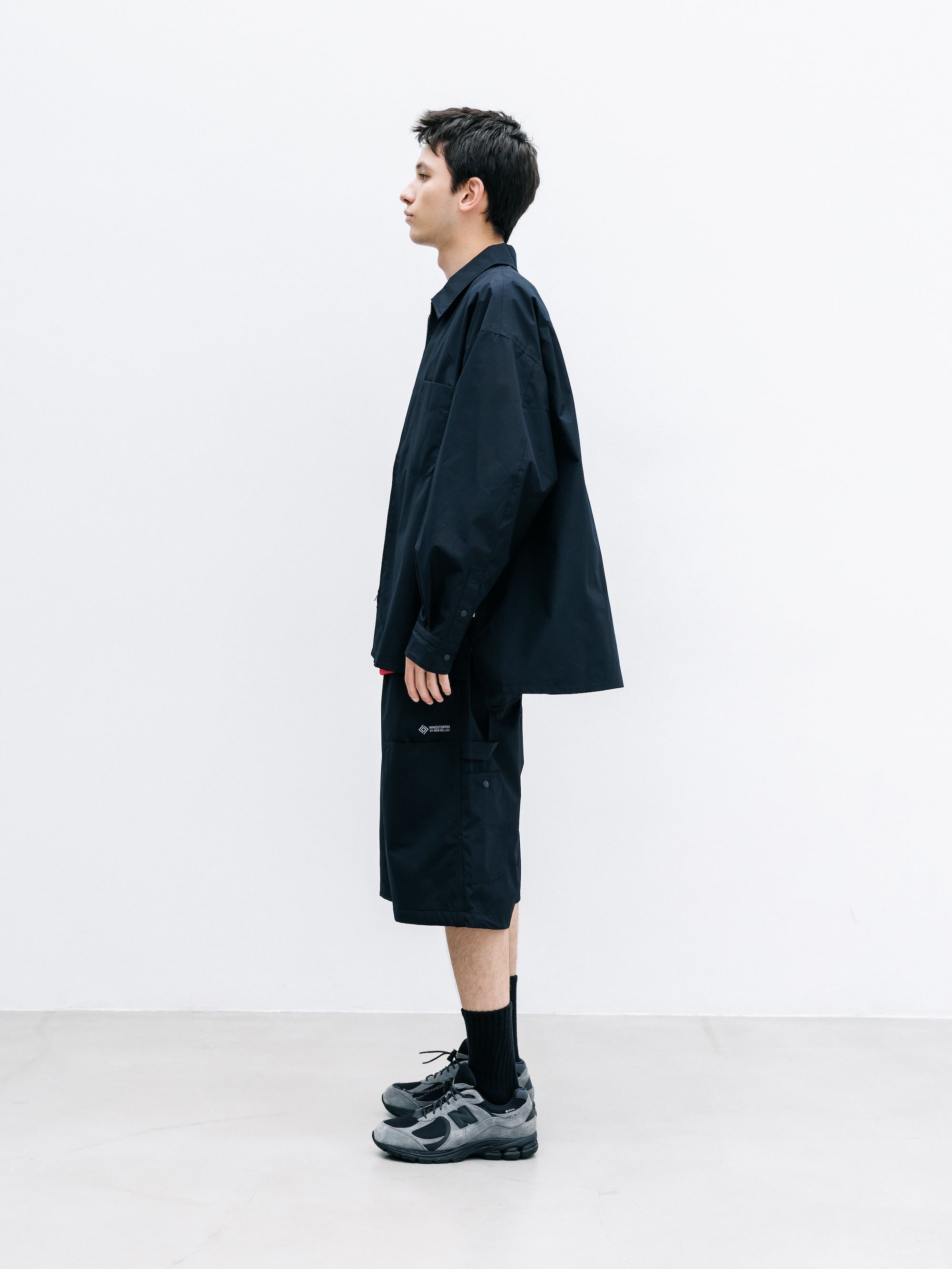 【7.22 WED 20:00- IN STOCK】+phenix WINDSTOPPER® by GORE-TEX LABS CITY DOUBLE KNEE WORKER HALF PANTS (BLACK)