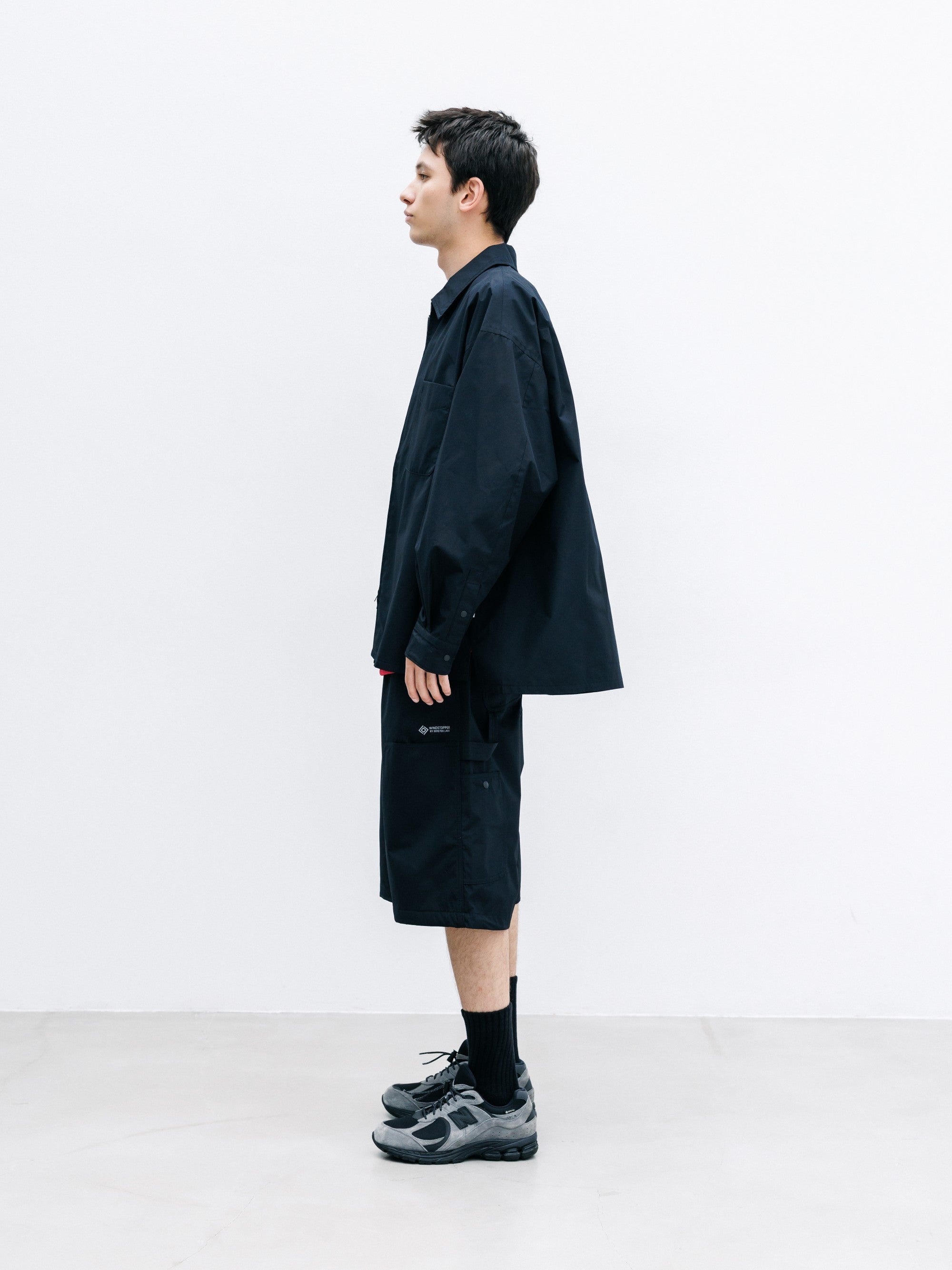 【8.8 SAT 20:00- IN STOCK】+phenix WINDSTOPPER® by GORE-TEX LABS CITY UNIFORM ZIPUP L/S SHIRT (BLACK)