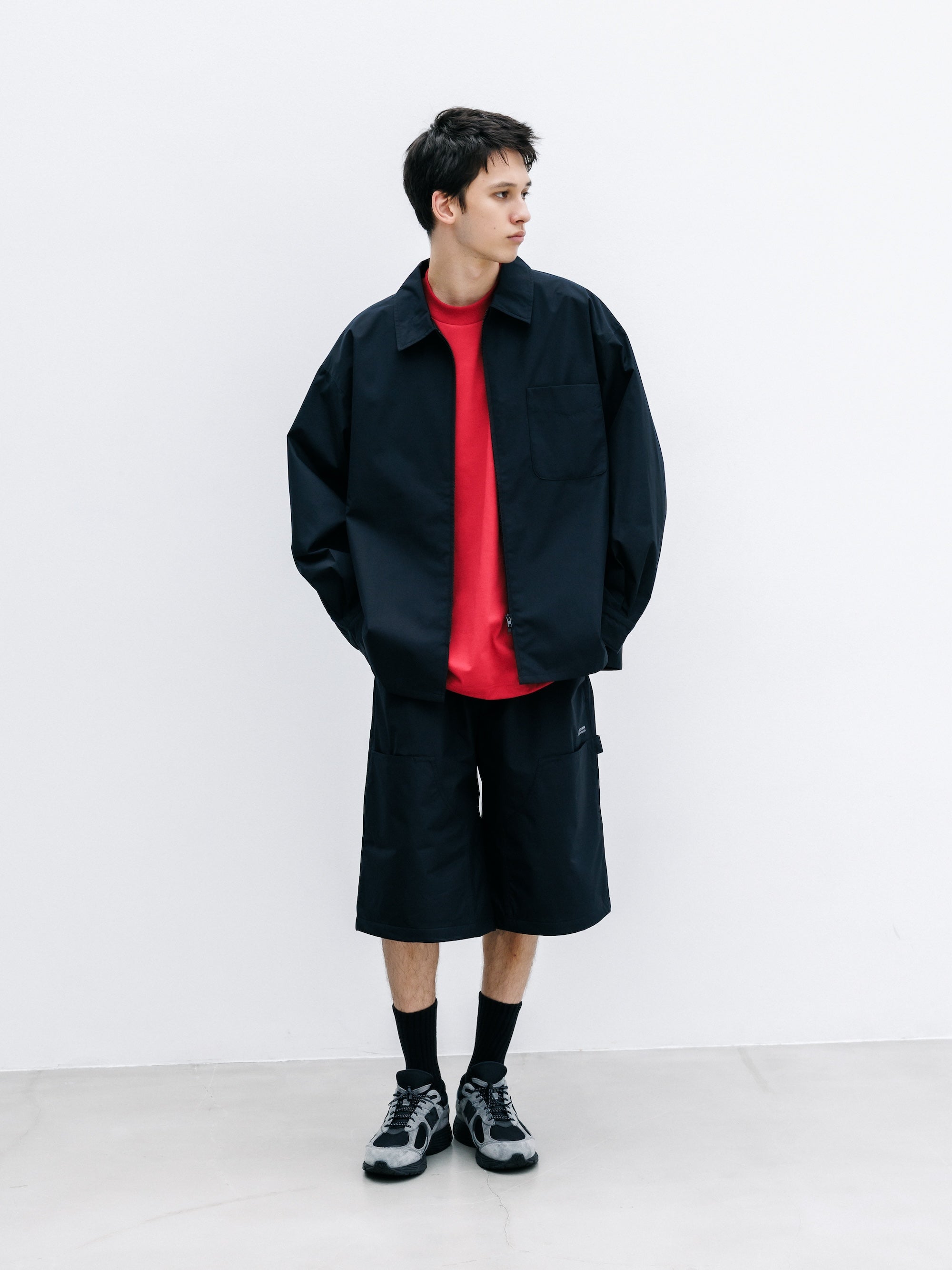 【7.22 WED 20:00- IN STOCK】+phenix WINDSTOPPER® by GORE-TEX LABS CITY DOUBLE KNEE WORKER HALF PANTS (BLACK)