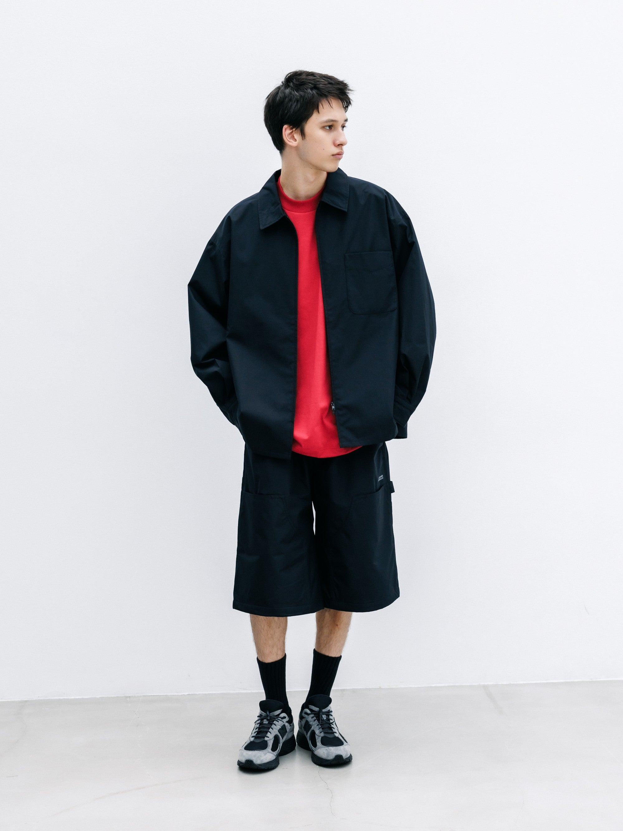 【8.8 SAT 20:00- IN STOCK】+phenix WINDSTOPPER® by GORE-TEX LABS CITY UNIFORM ZIPUP L/S SHIRT (BLACK)