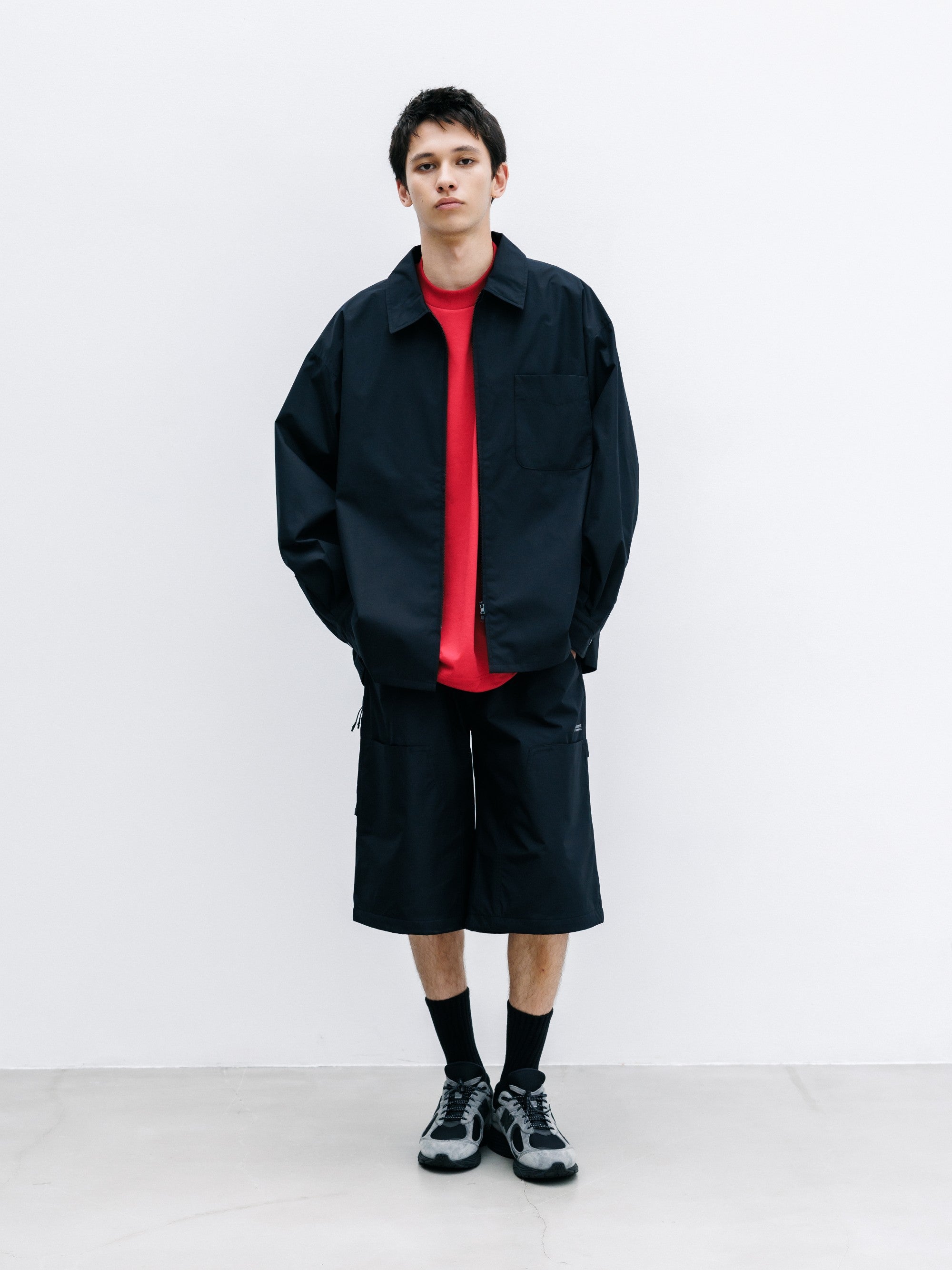 【8.8 SAT 20:00- IN STOCK】+phenix WINDSTOPPER® by GORE-TEX LABS CITY UNIFORM ZIPUP L/S SHIRT (BLACK)