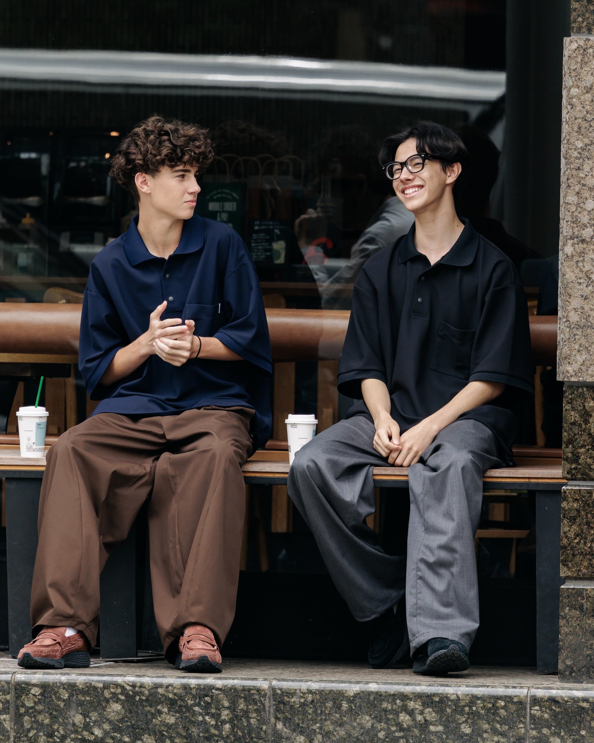 【6.11 WED 20:00- IN STOCK】ACTIVE CITY S/S POLO SHIRT (BLACK)