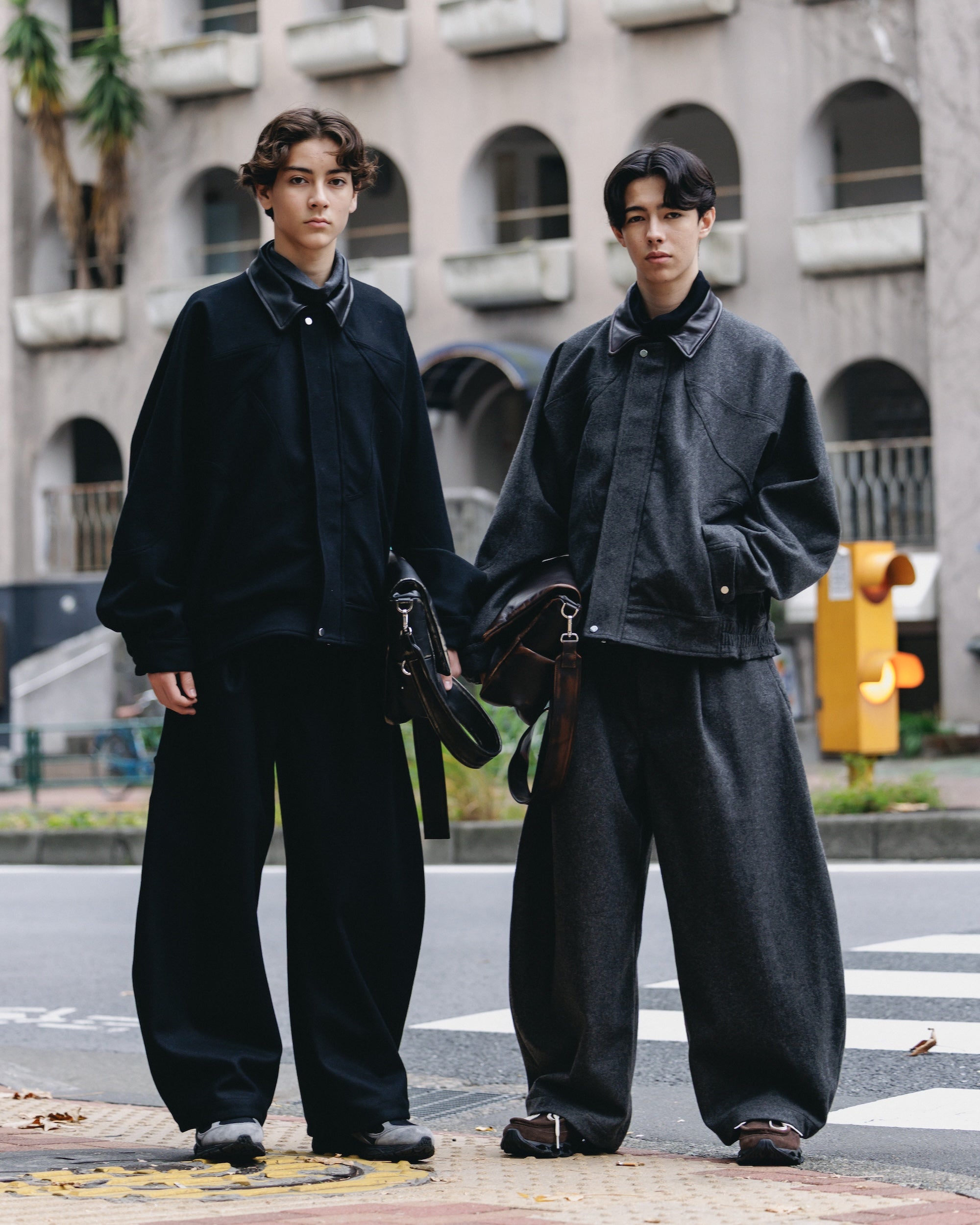 パンツ CLESSTE MASSIVE PANTS WOOL MELTON MASSIVE PANTS (BLACK).