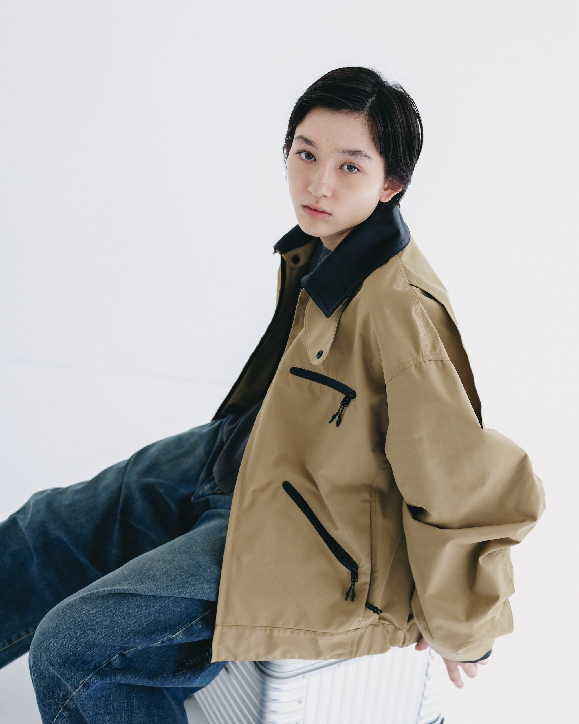 【9.24 WED 20:00- IN STOCK】+phenix WINDSTOPPER® by GORE-TEX LABS TWILL CITY WORKER JACKET (CARAMEL BEIGE)