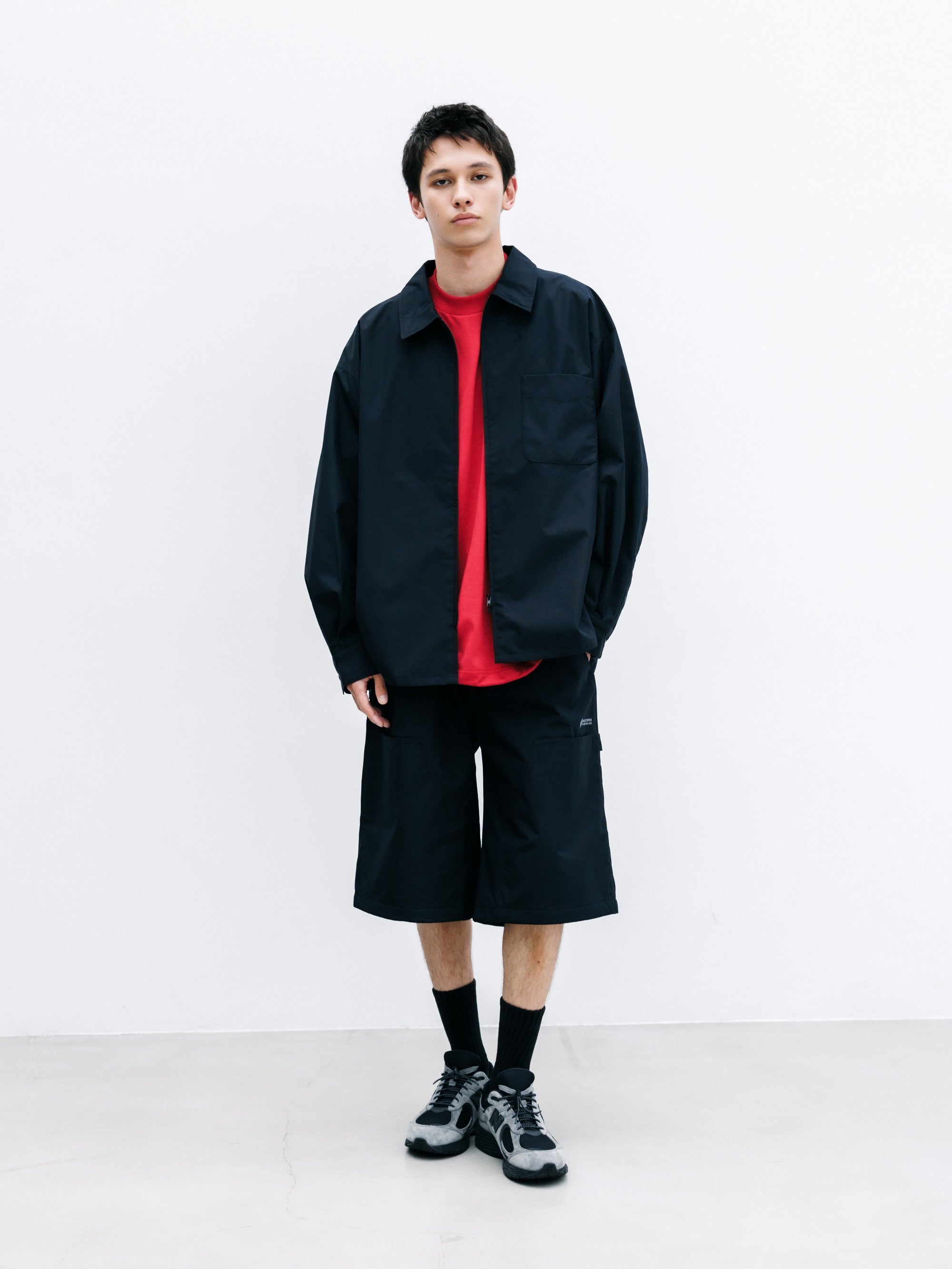 【8.8 SAT 20:00- IN STOCK】+phenix WINDSTOPPER® by GORE-TEX LABS CITY UNIFORM ZIPUP L/S SHIRT (BLACK)