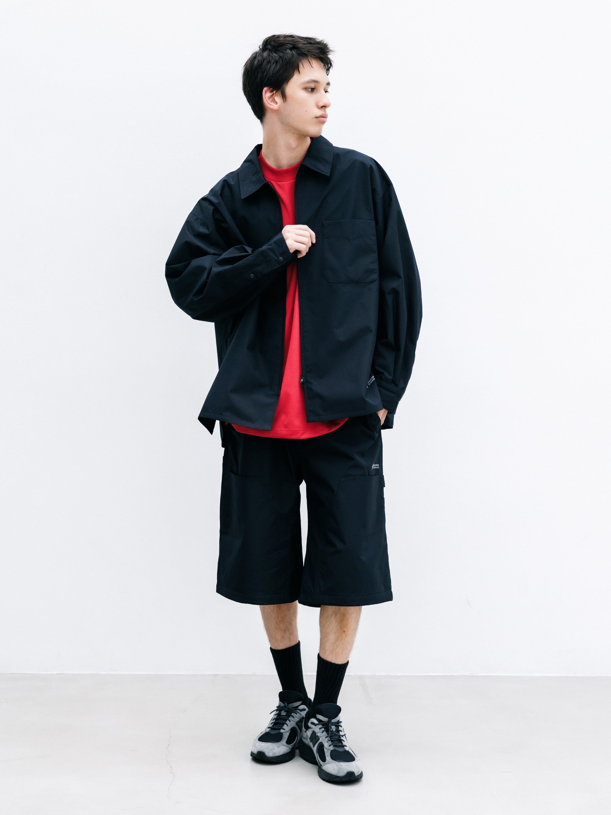 【8.8 SAT 20:00- IN STOCK】+phenix WINDSTOPPER® by GORE-TEX LABS CITY UNIFORM ZIPUP L/S SHIRT (BLACK)