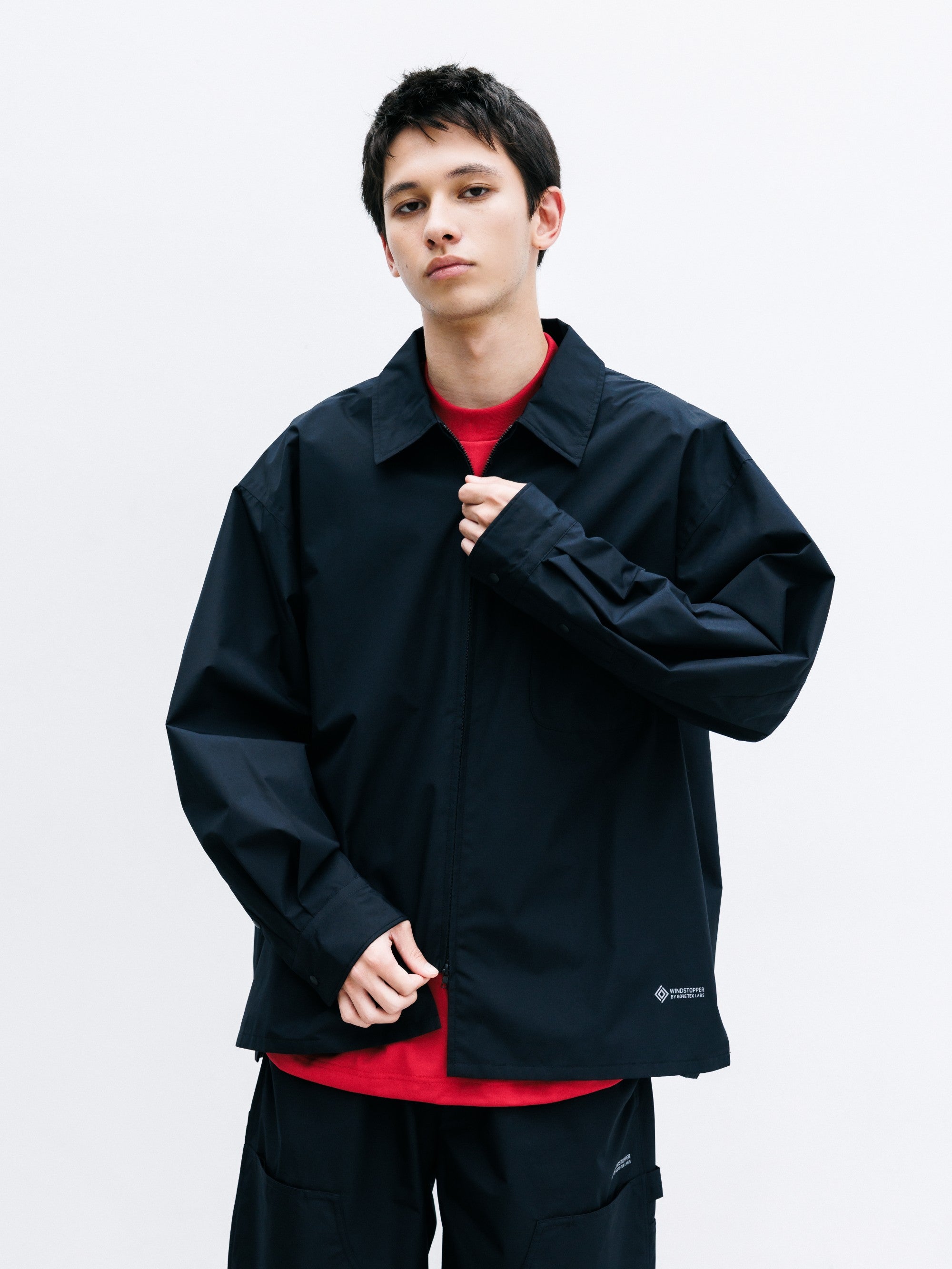 【8.8 SAT 20:00- IN STOCK】+phenix WINDSTOPPER® by GORE-TEX LABS CITY UNIFORM ZIPUP L/S SHIRT (BLACK)