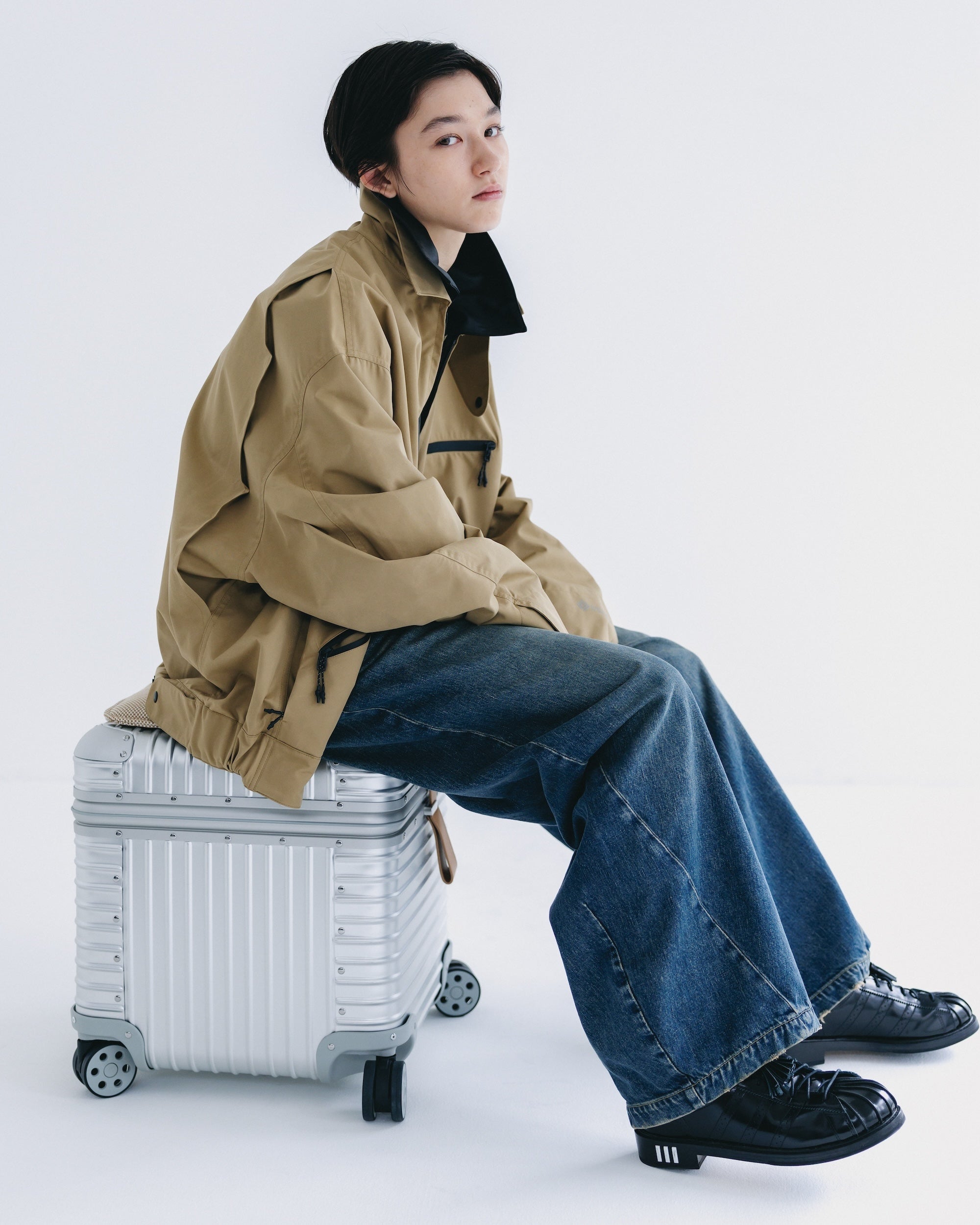 【9.24 WED 20:00- IN STOCK】+phenix WINDSTOPPER® by GORE-TEX LABS TWILL CITY WORKER JACKET (CARAMEL BEIGE)