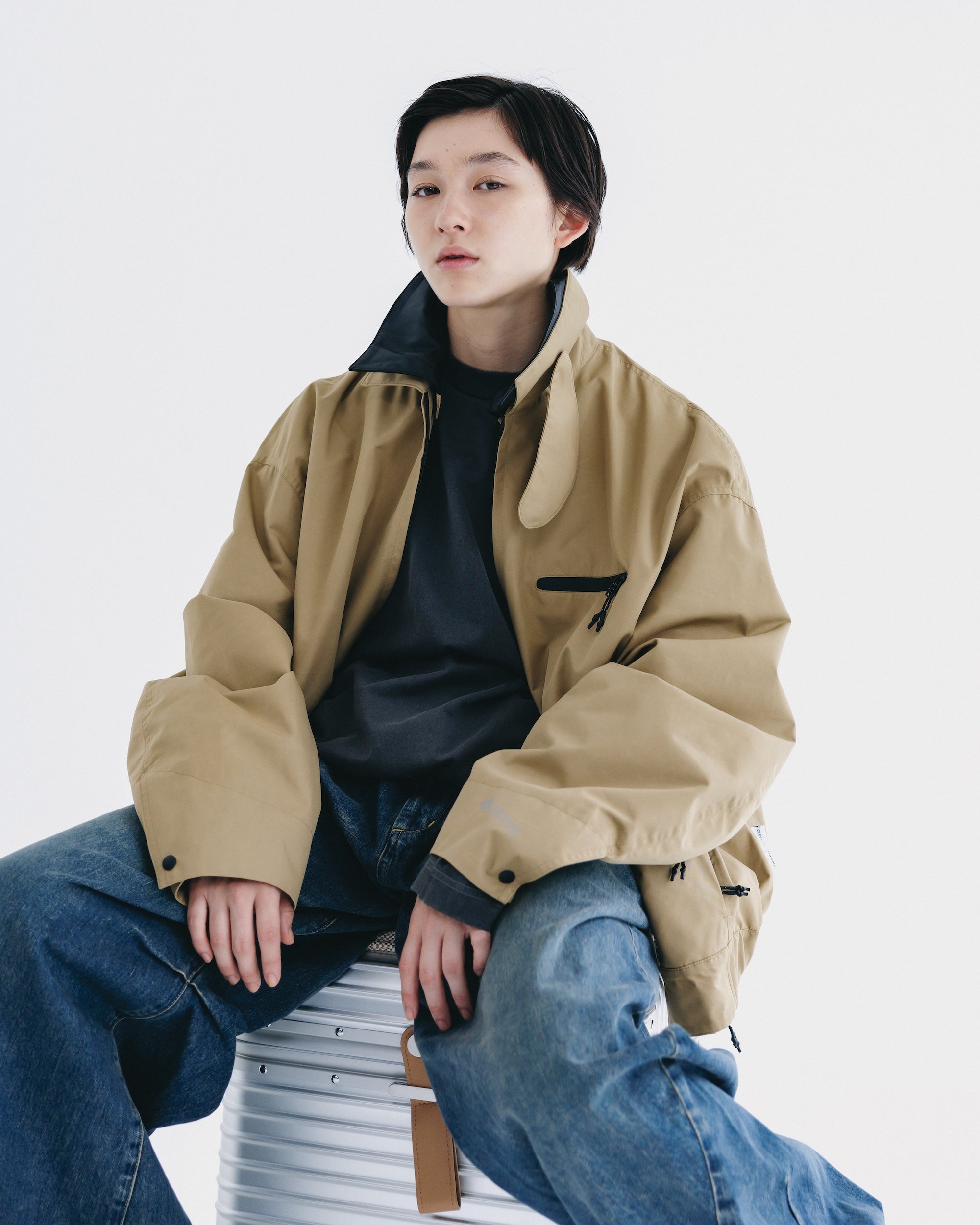 【9.24 WED 20:00- IN STOCK】+phenix WINDSTOPPER® by GORE-TEX LABS TWILL CITY WORKER JACKET (CARAMEL BEIGE)
