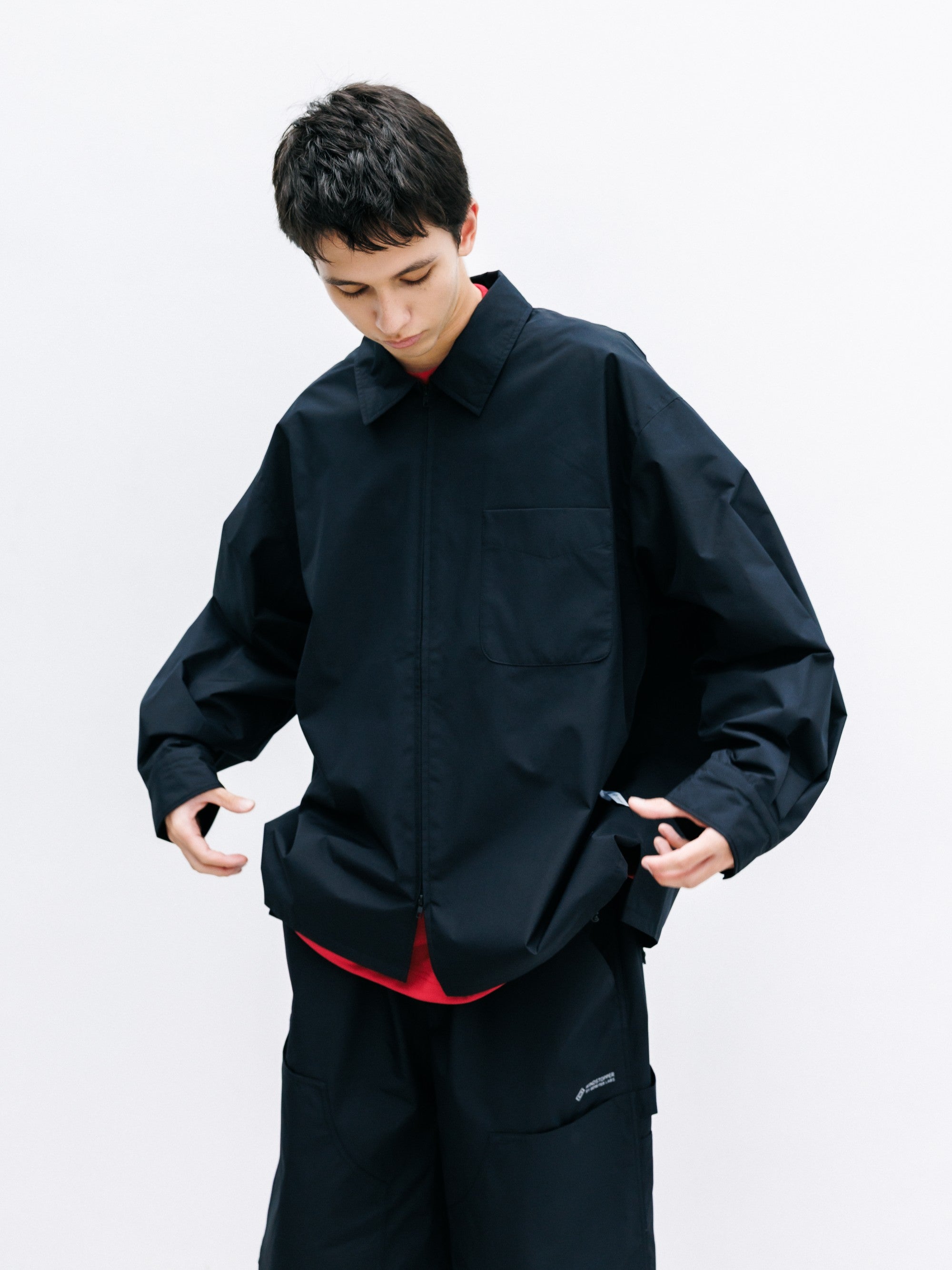 【8.8 SAT 20:00- IN STOCK】+phenix WINDSTOPPER® by GORE-TEX LABS CITY UNIFORM ZIPUP L/S SHIRT (BLACK)
