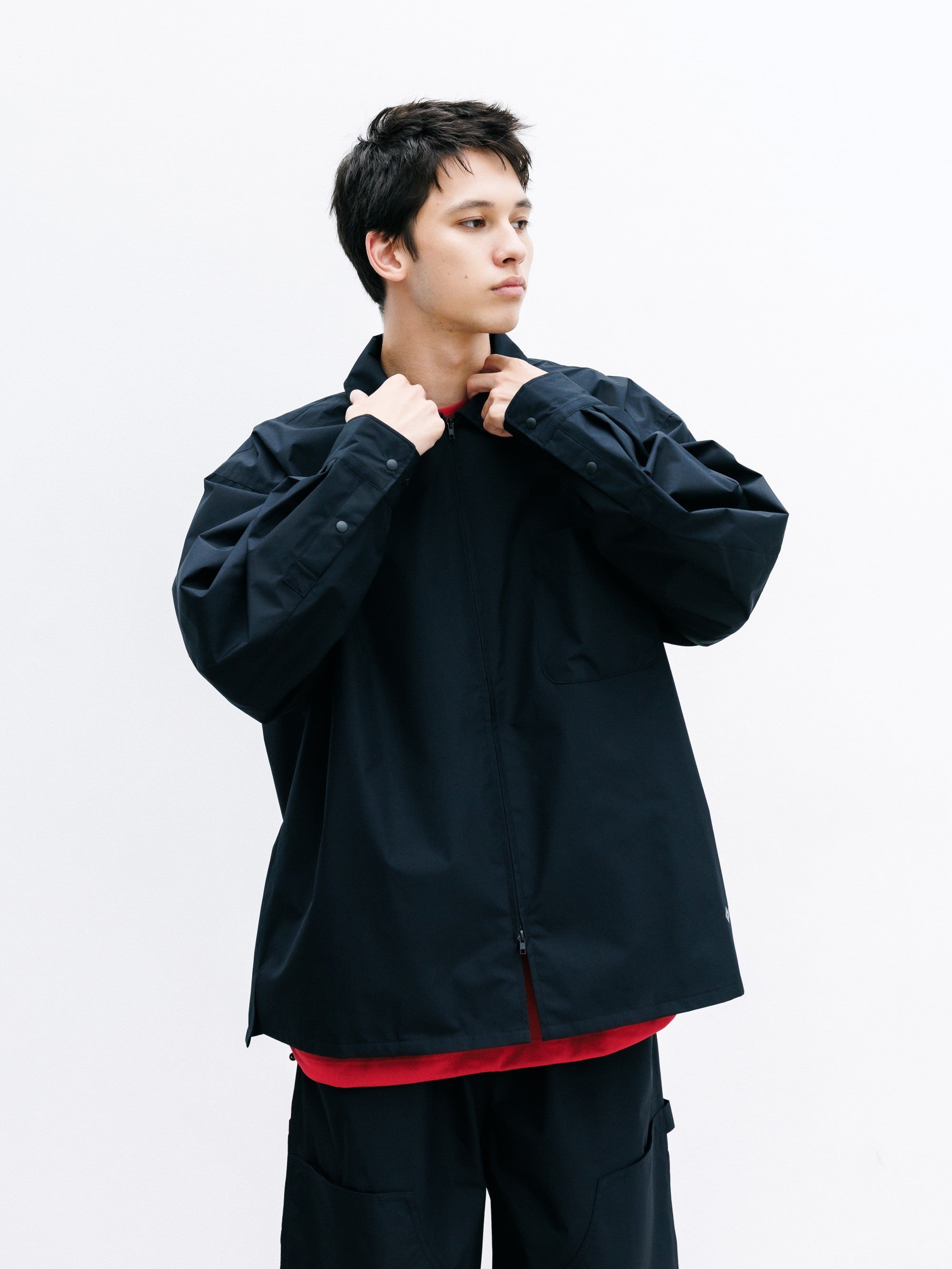【8.8 SAT 20:00- IN STOCK】+phenix WINDSTOPPER® by GORE-TEX LABS CITY UNIFORM ZIPUP L/S SHIRT (BLACK)