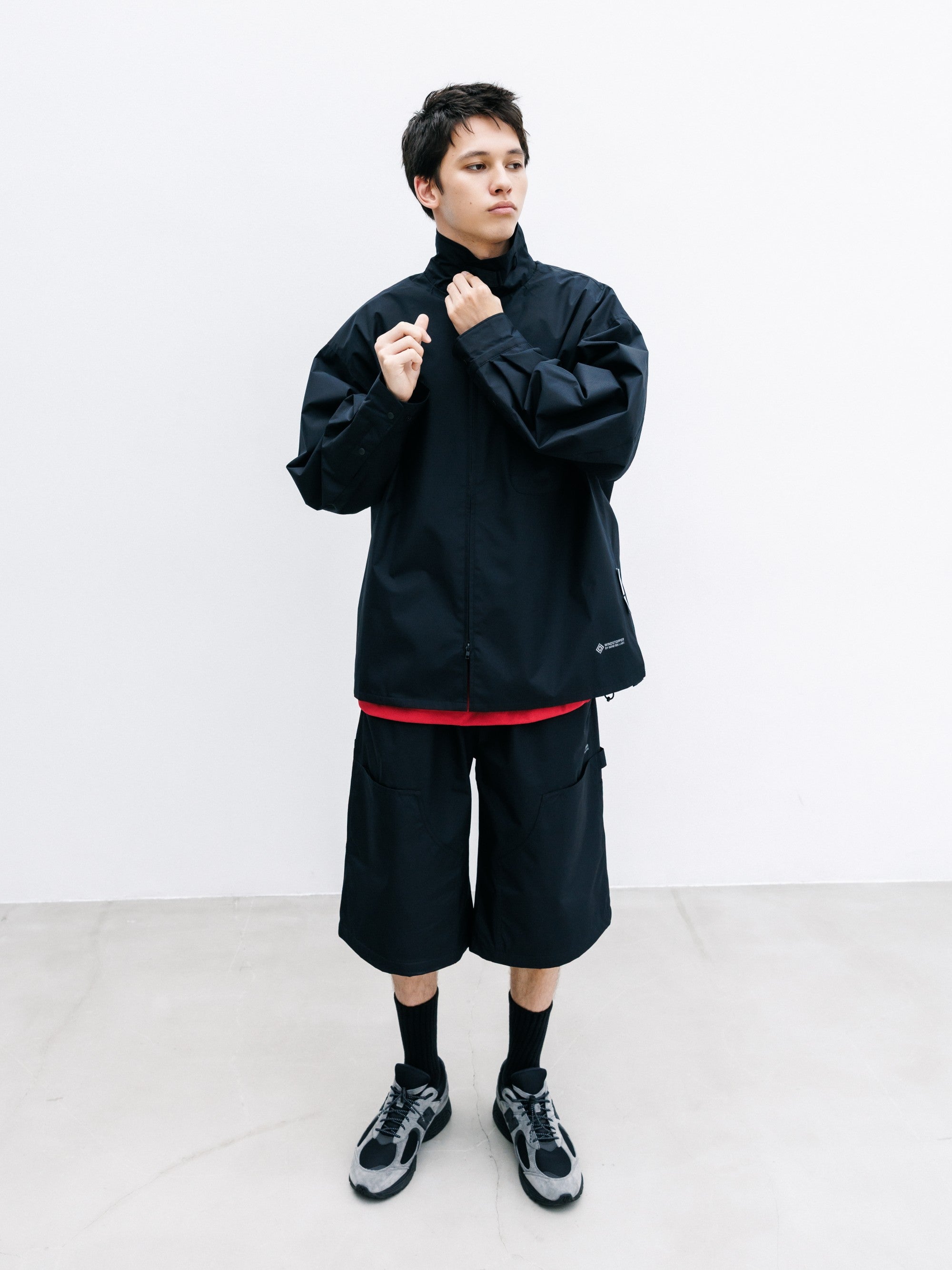 【8.8 SAT 20:00- IN STOCK】+phenix WINDSTOPPER® by GORE-TEX LABS CITY UNIFORM ZIPUP L/S SHIRT (BLACK)