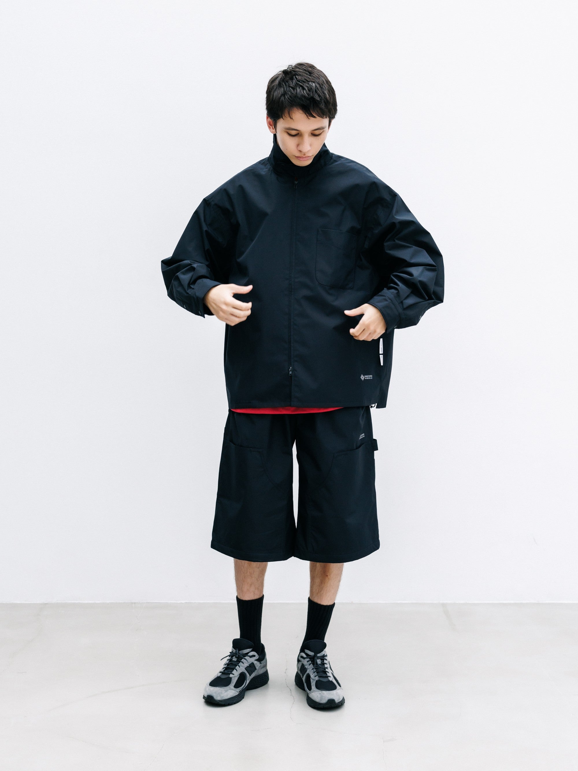 【8.8 SAT 20:00- IN STOCK】+phenix WINDSTOPPER® by GORE-TEX LABS CITY UNIFORM ZIPUP L/S SHIRT (BLACK)