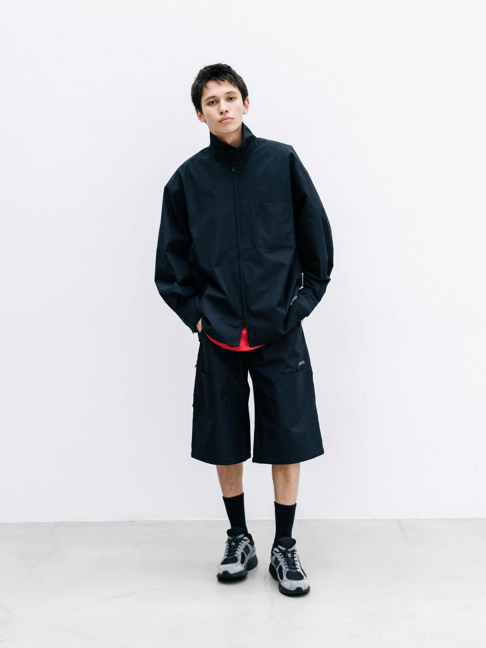 【8.8 SAT 20:00- IN STOCK】+phenix WINDSTOPPER® by GORE-TEX LABS CITY UNIFORM ZIPUP L/S SHIRT (BLACK)