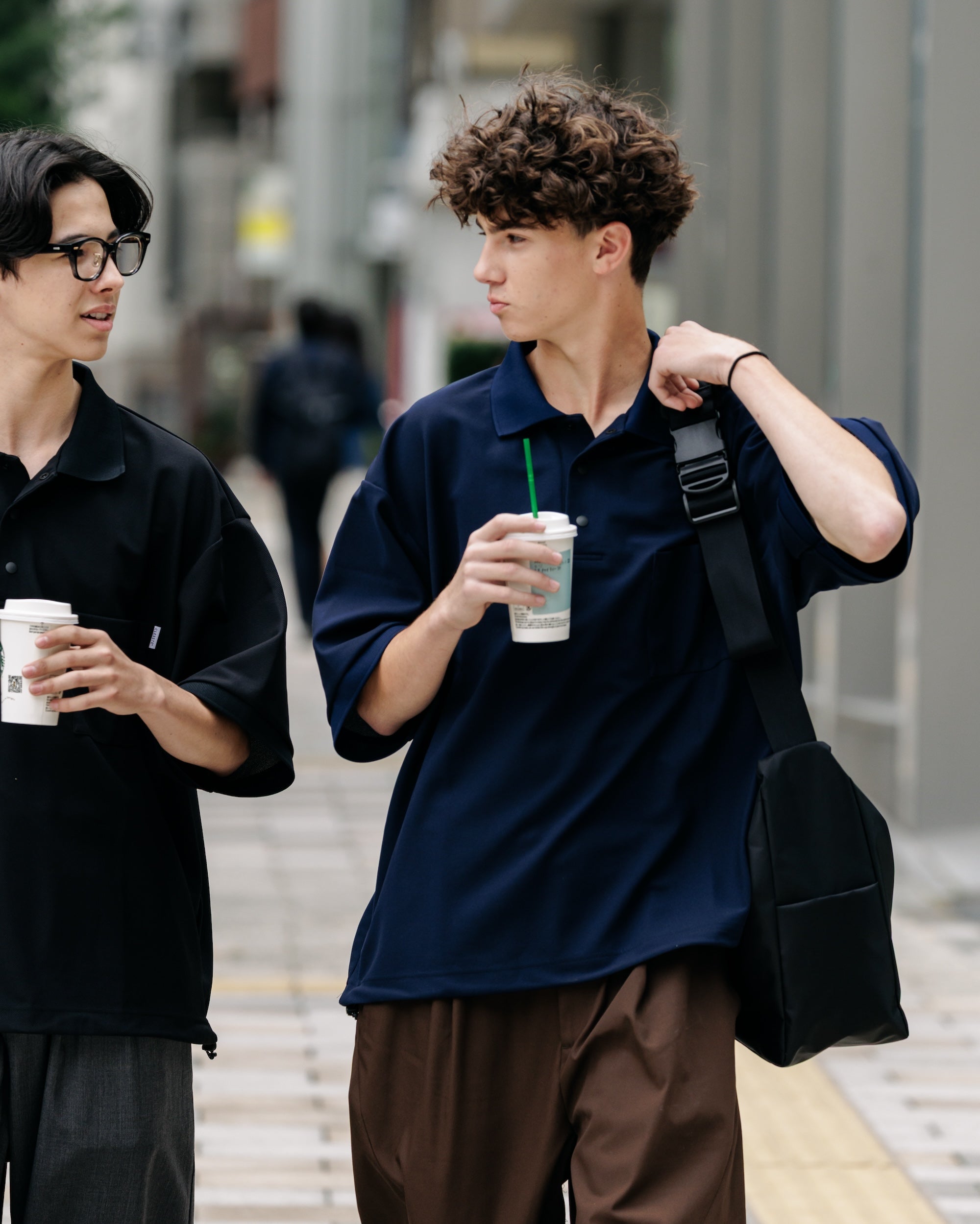 【6.11 WED 20:00- IN STOCK】ACTIVE CITY S/S POLO SHIRT (NAVY)