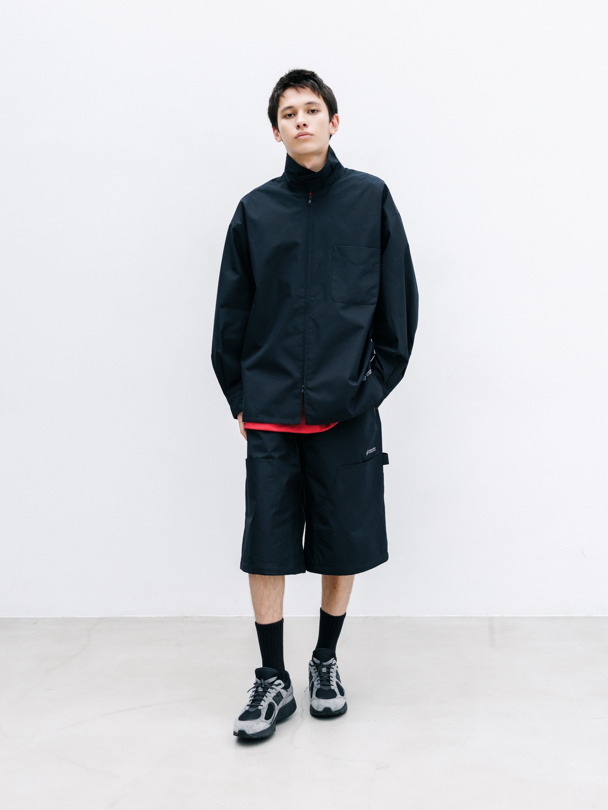【8.8 SAT 20:00- IN STOCK】+phenix WINDSTOPPER® by GORE-TEX LABS CITY UNIFORM ZIPUP L/S SHIRT (BLACK)