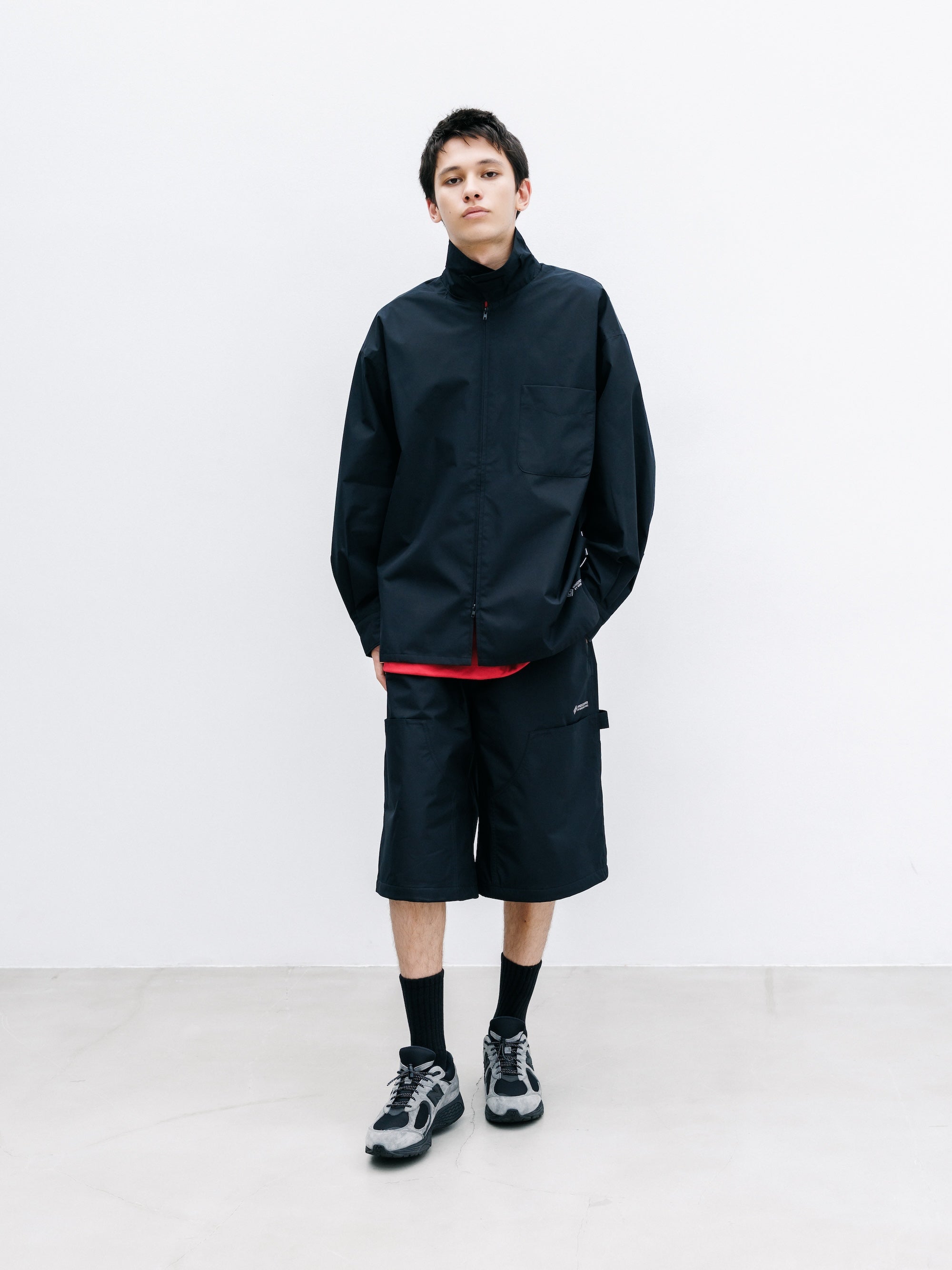 【7.22 WED 20:00- IN STOCK】+phenix WINDSTOPPER® by GORE-TEX LABS CITY DOUBLE KNEE WORKER HALF PANTS (BLACK)