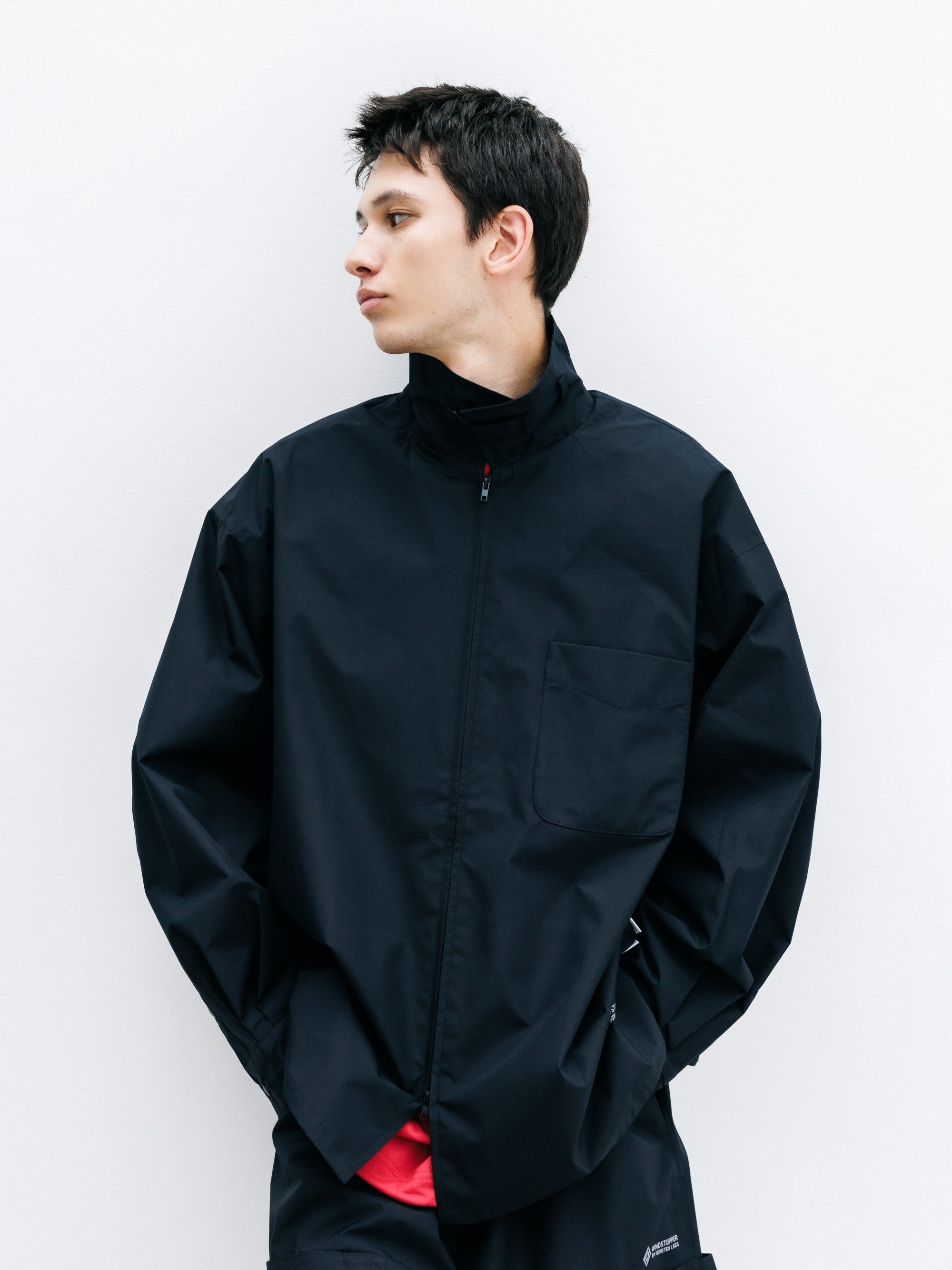 【8.8 SAT 20:00- IN STOCK】+phenix WINDSTOPPER® by GORE-TEX LABS CITY UNIFORM ZIPUP L/S SHIRT (BLACK)