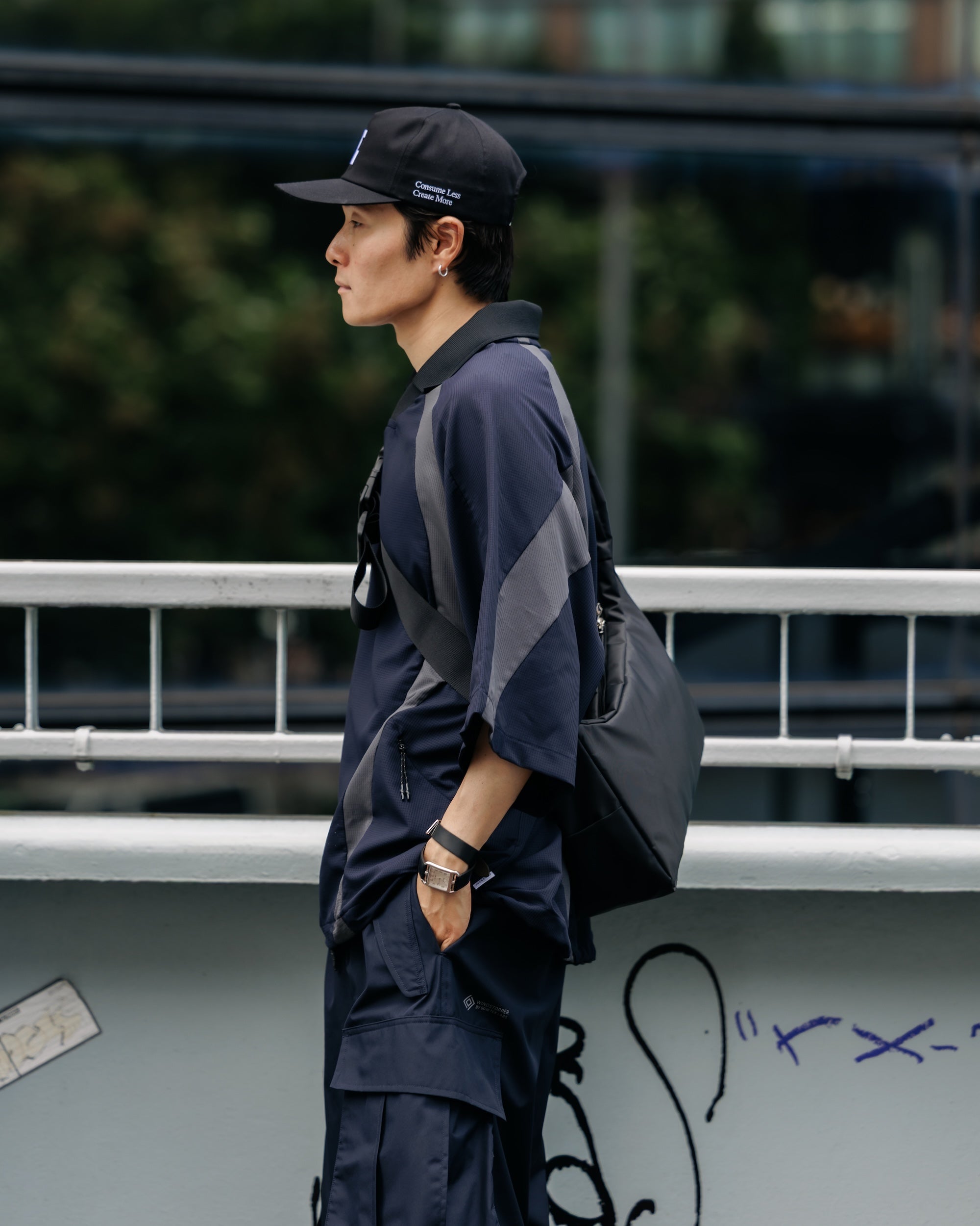 DotAir® ACTIVE CITY GAME SHIRT (NAVY×GRAY)