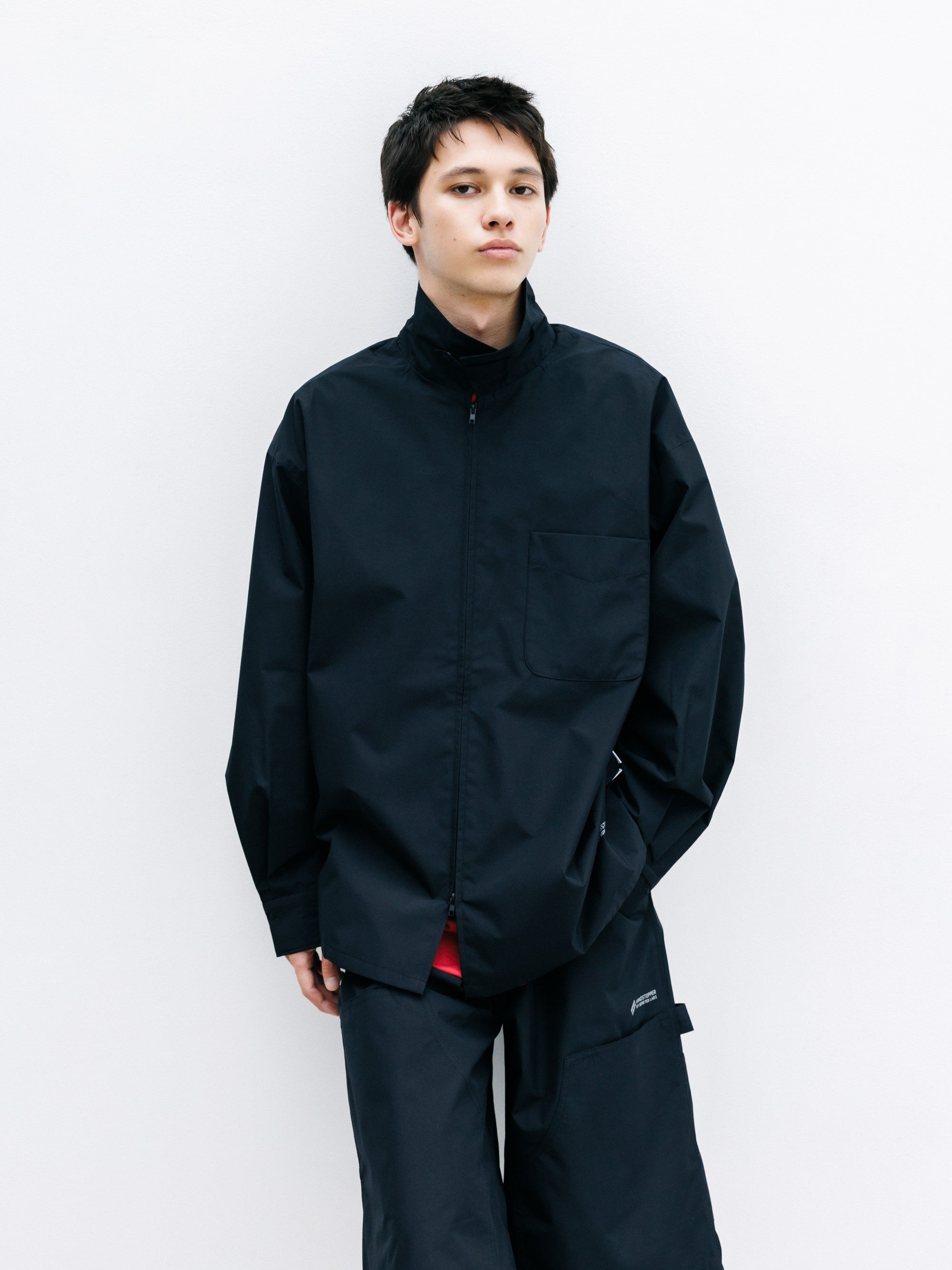 【8.8 SAT 20:00- IN STOCK】+phenix WINDSTOPPER® by GORE-TEX LABS CITY UNIFORM ZIPUP L/S SHIRT (BLACK)
