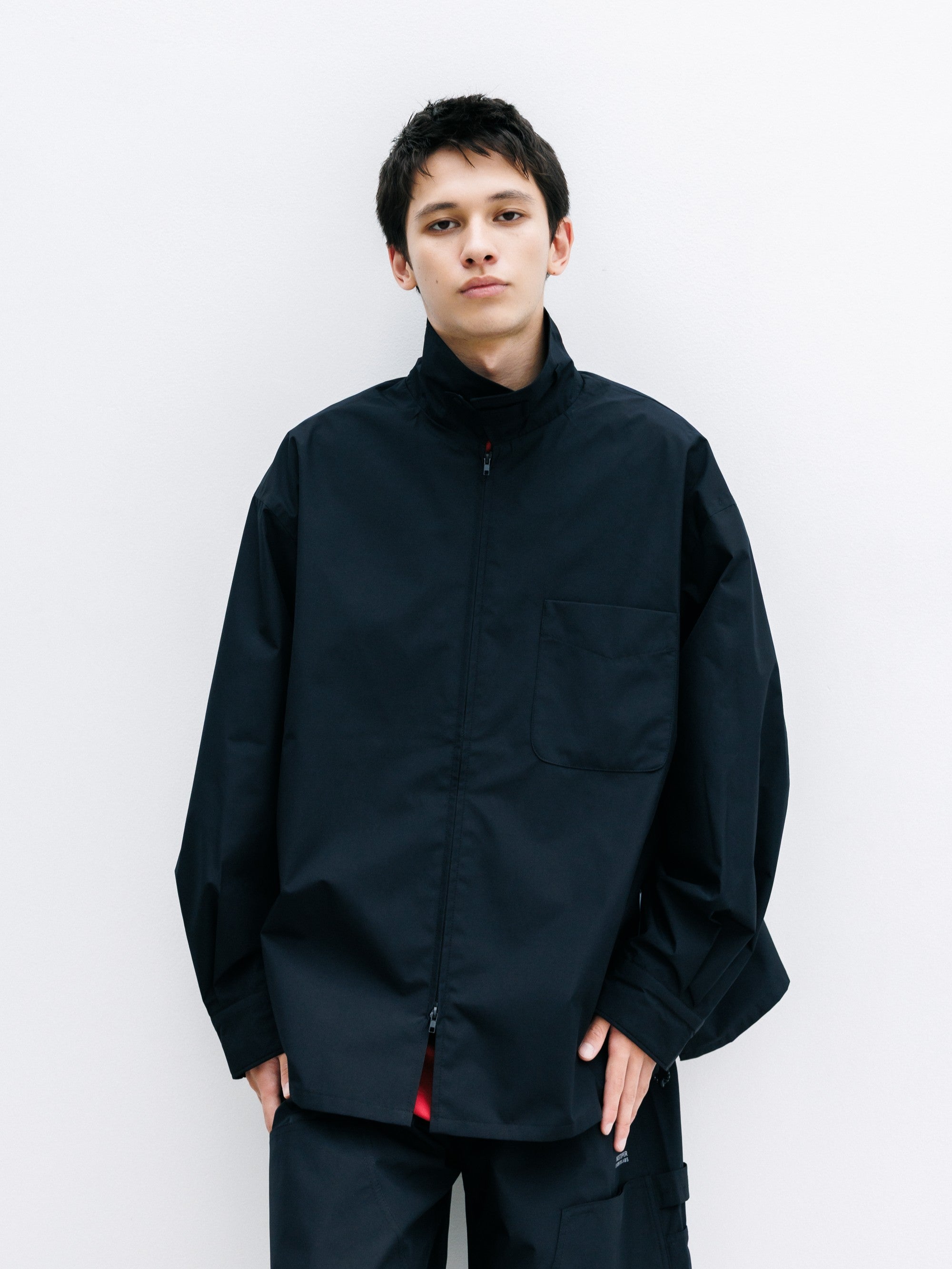 【8.8 SAT 20:00- IN STOCK】+phenix WINDSTOPPER® by GORE-TEX LABS CITY UNIFORM ZIPUP L/S SHIRT (BLACK)