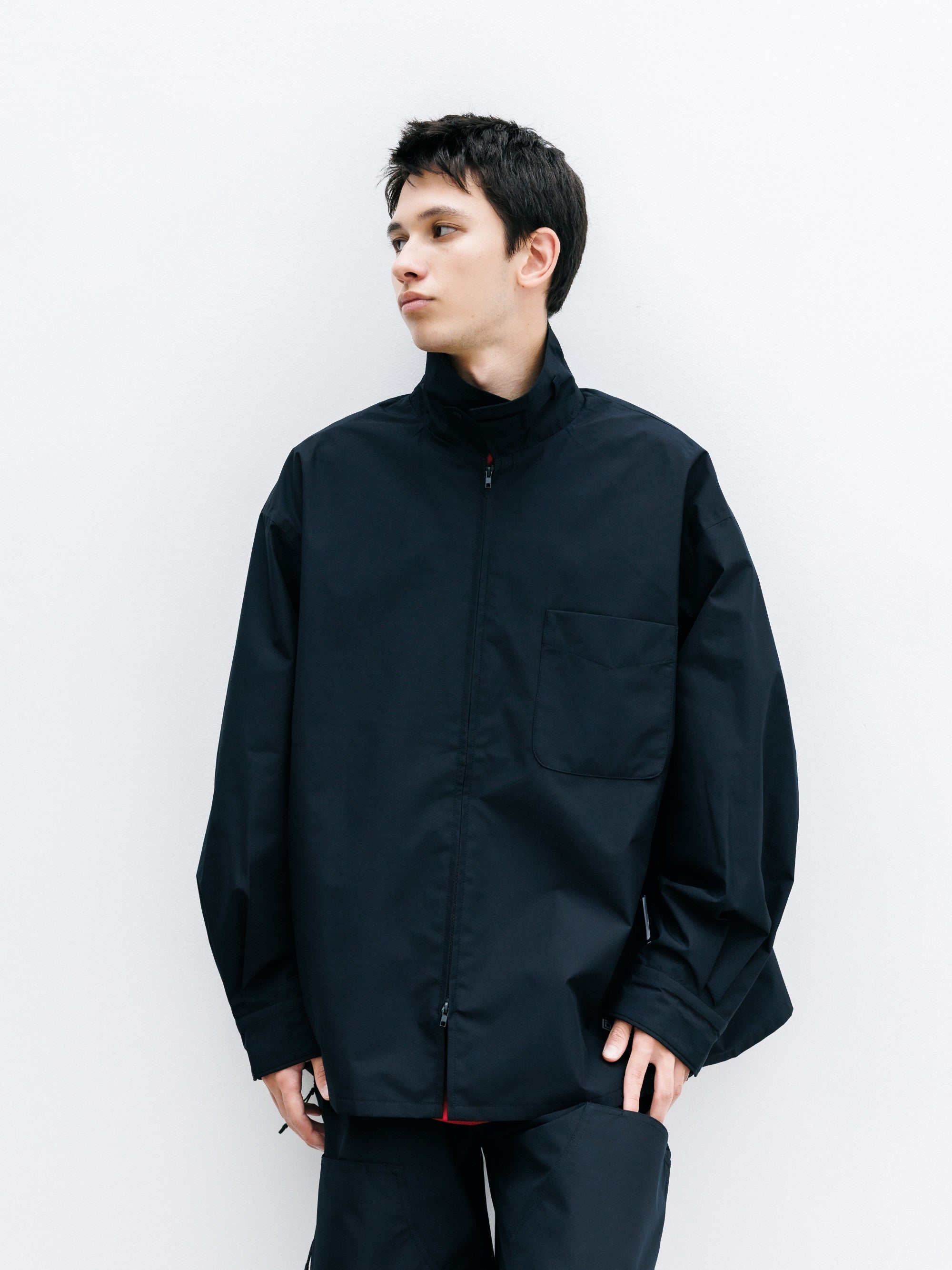 【8.8 SAT 20:00- IN STOCK】+phenix WINDSTOPPER® by GORE-TEX LABS CITY UNIFORM ZIPUP L/S SHIRT (BLACK)