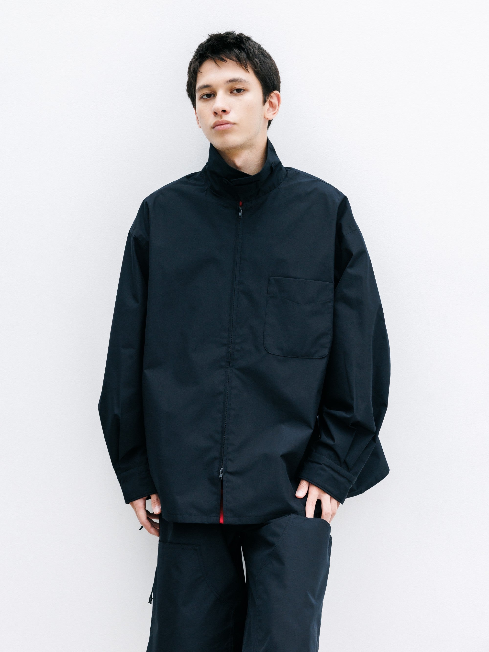 【8.8 SAT 20:00- IN STOCK】+phenix WINDSTOPPER® by GORE-TEX LABS CITY UNIFORM ZIPUP L/S SHIRT (BLACK)
