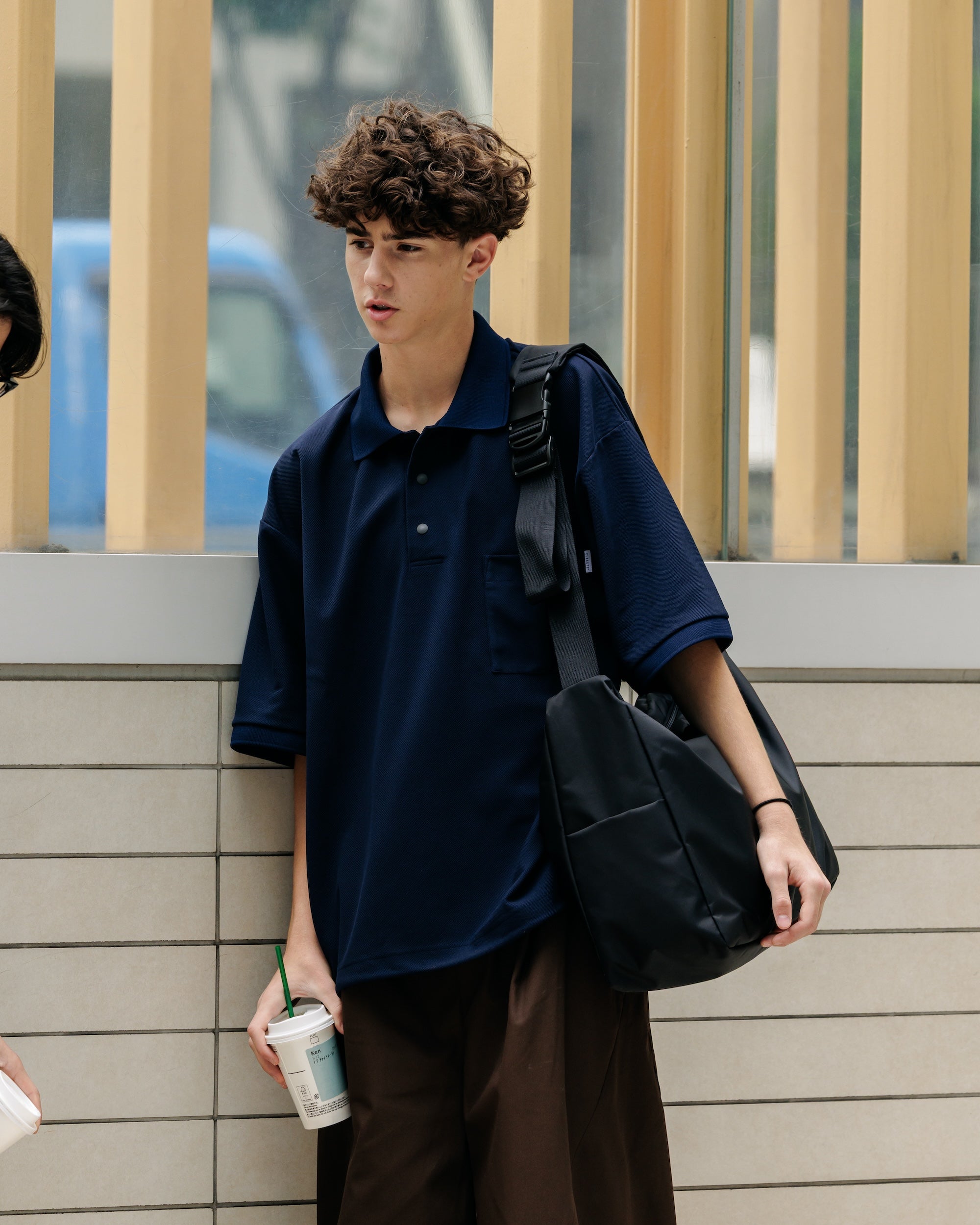 【6.11 WED 20:00- IN STOCK】ACTIVE CITY S/S POLO SHIRT (NAVY)