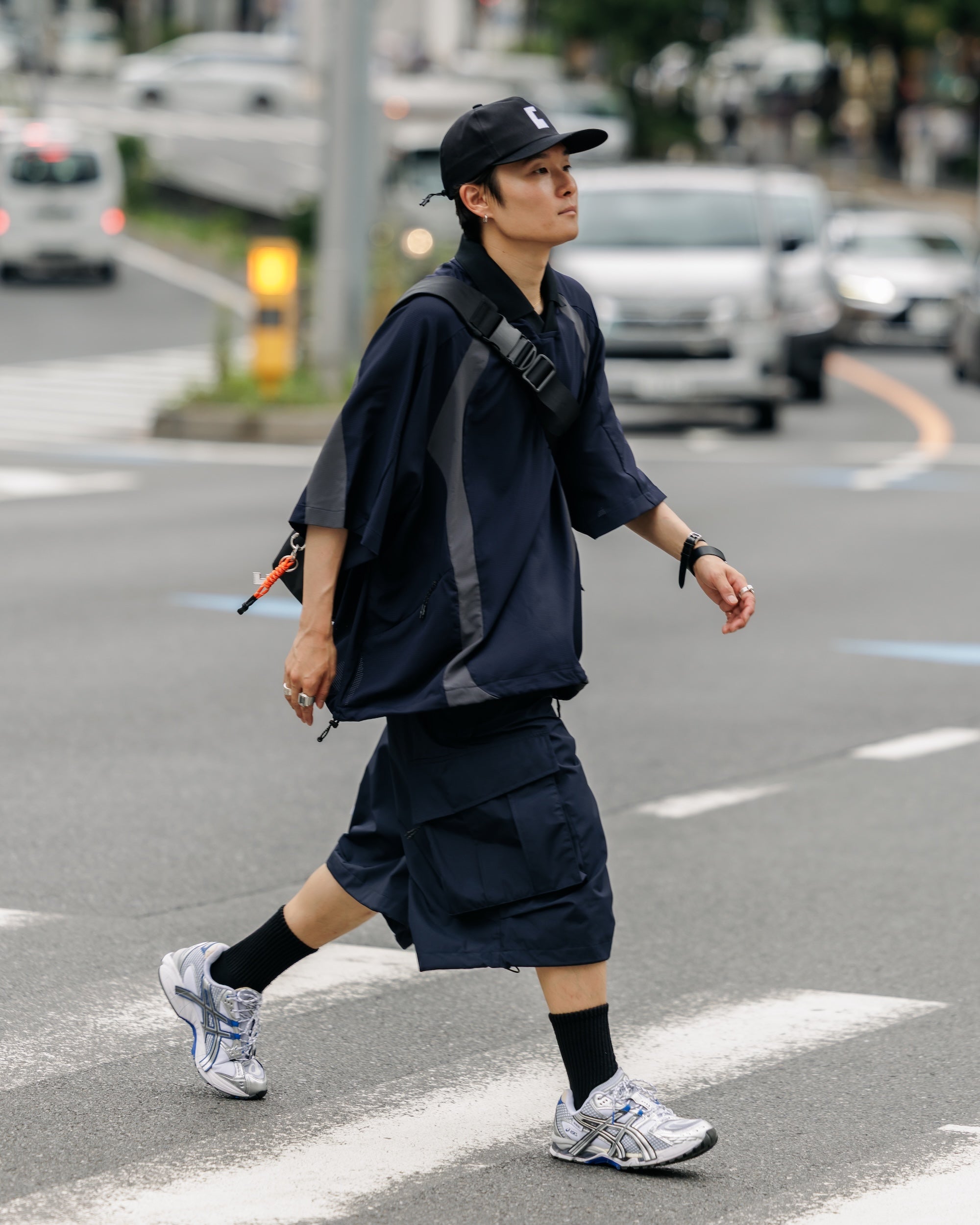 DotAir® ACTIVE CITY GAME SHIRT (NAVY×GRAY)
