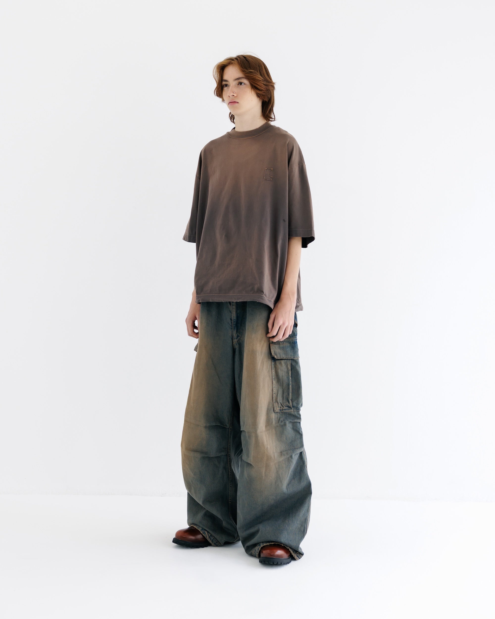 【9.13 SAT 20:00- IN STOCK】VINTAGE DYED SELVEDGE DENIM M-51 ARCTIC TROUSERS (VINTAGE BROWN)