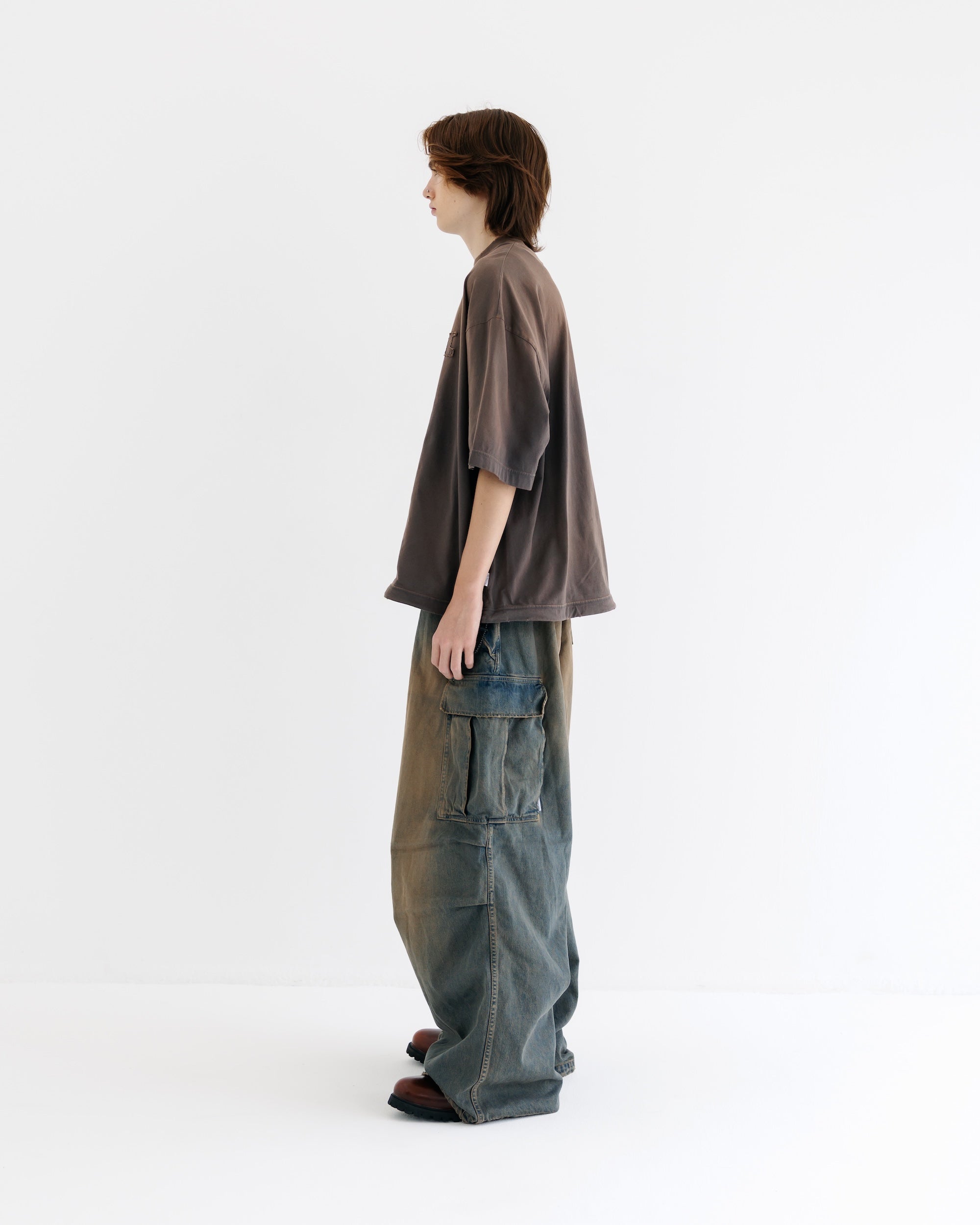 【9.13 SAT 20:00- IN STOCK】VINTAGE DYED SELVEDGE DENIM M-51 ARCTIC TROUSERS (VINTAGE BROWN)